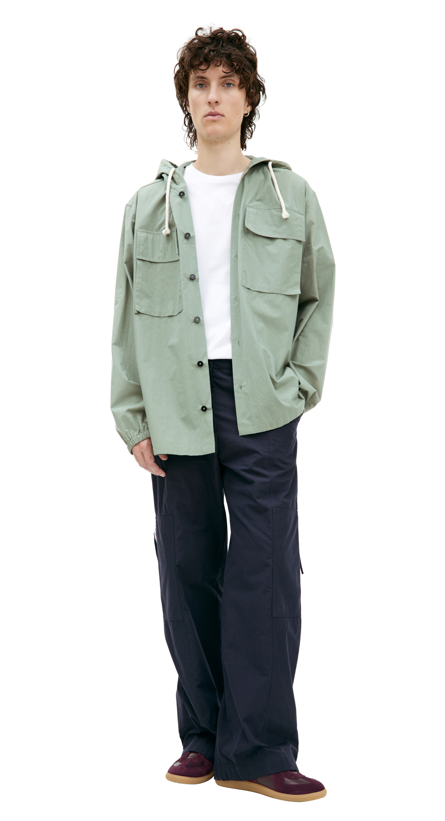 Jil Sander Hooded Cotton Shirt