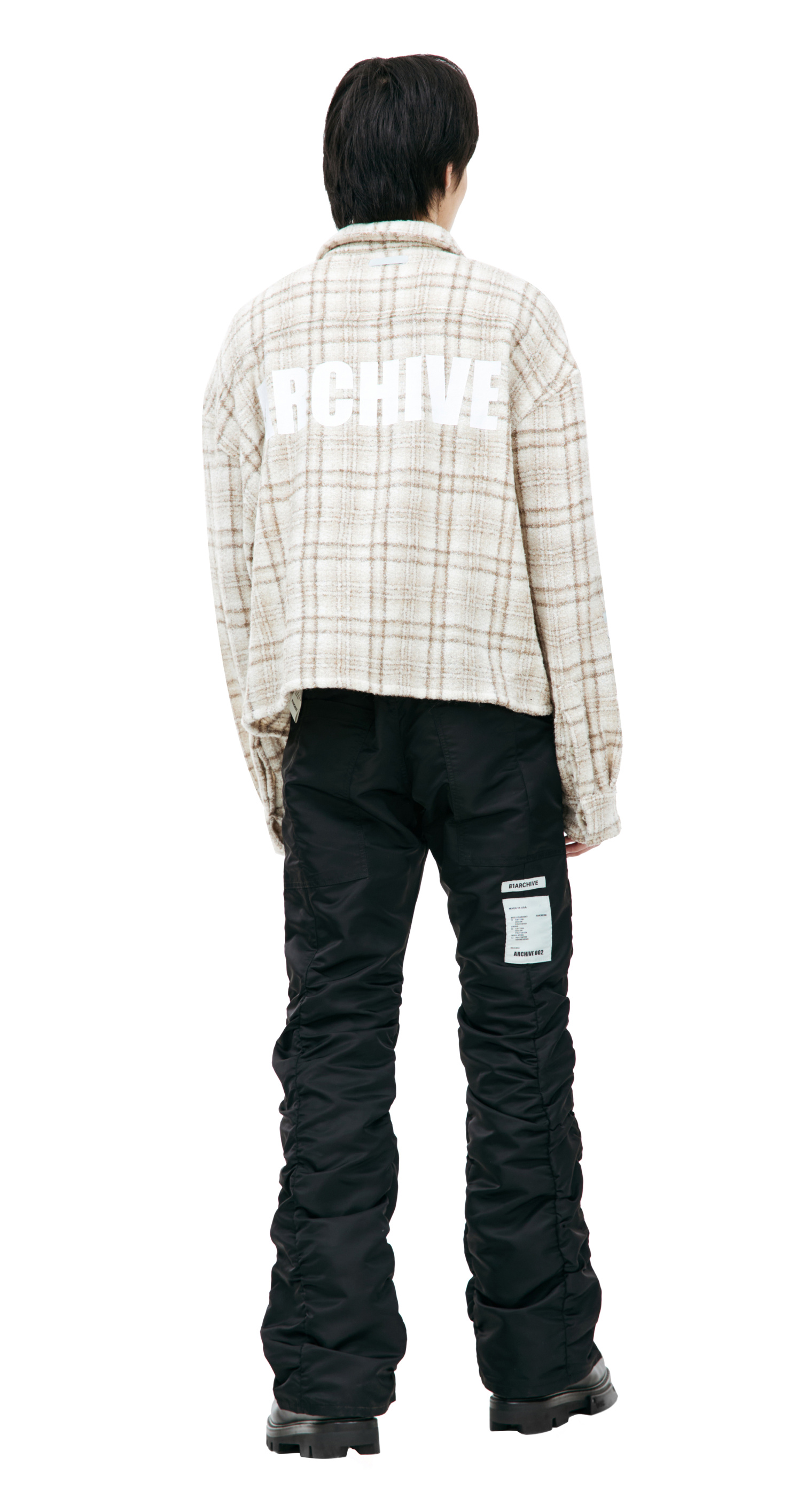 B1ARCHIVE Checkered logo shirt