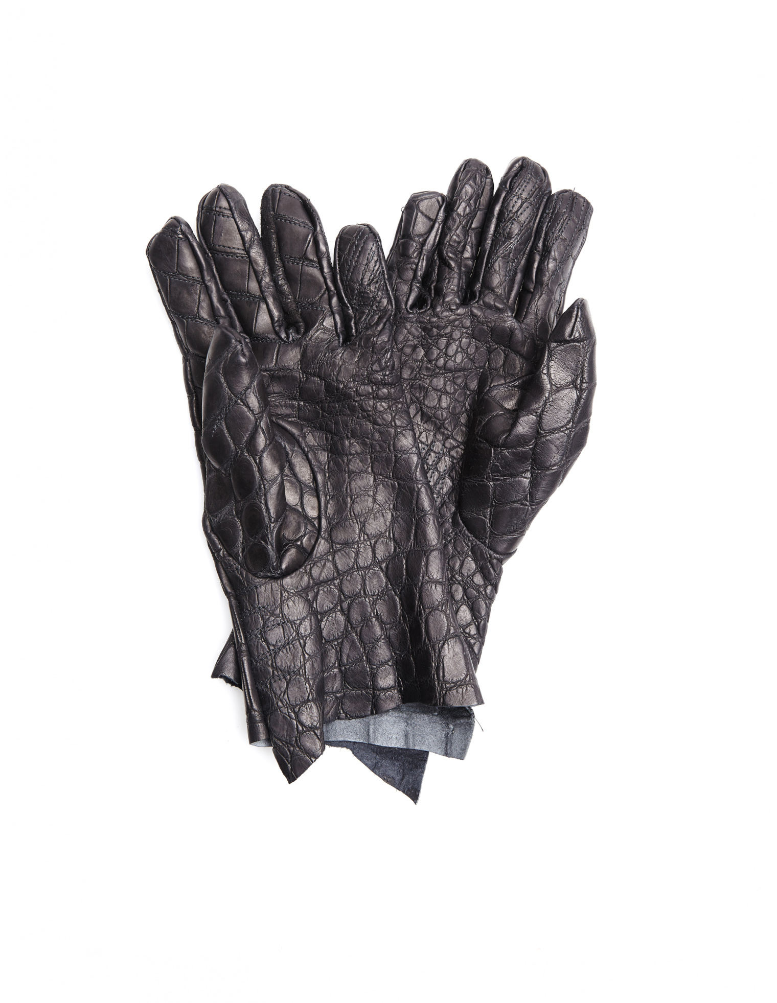 Isaac Sellam Crocodile leather gloves