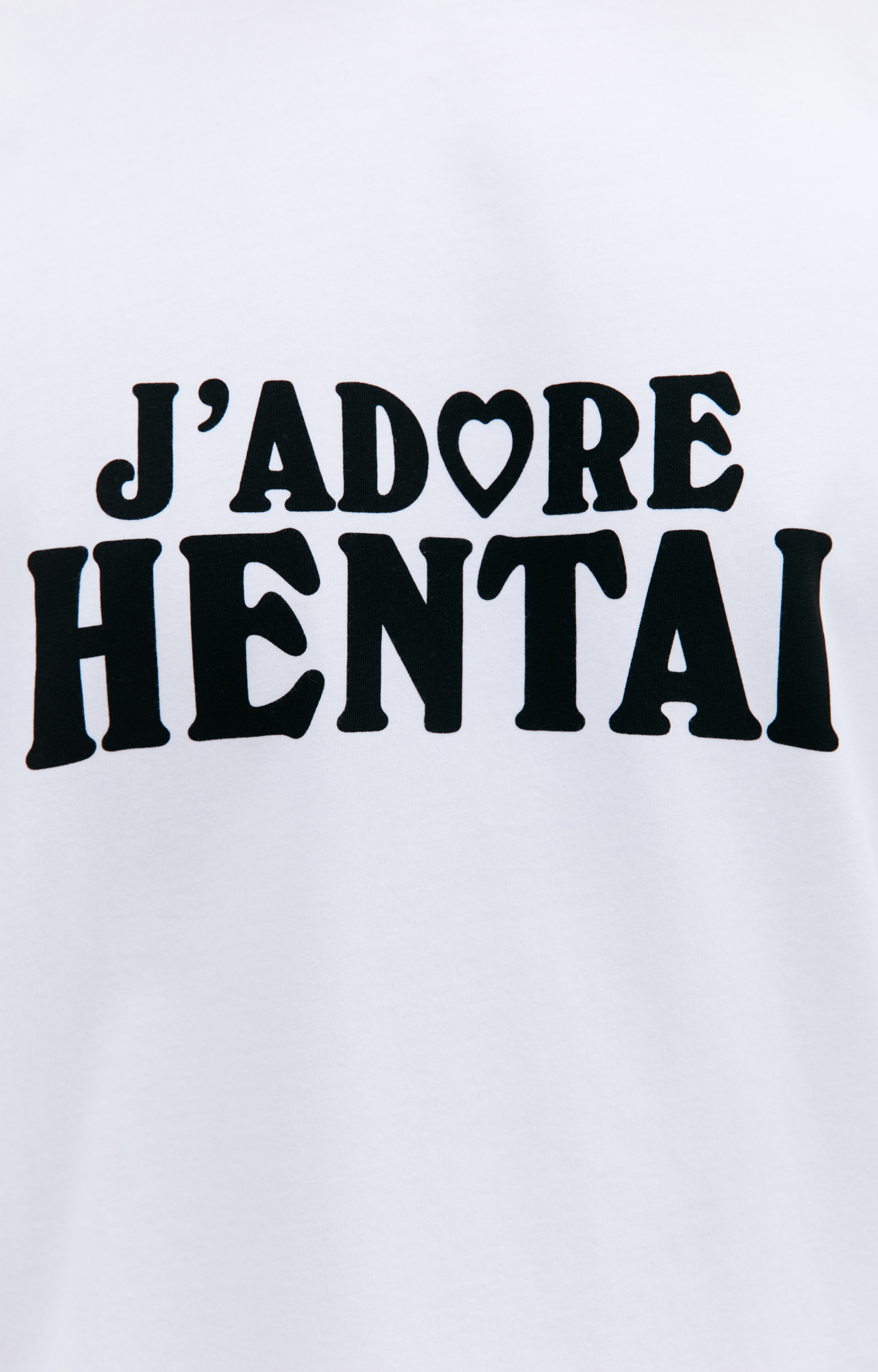 VETEMENTS White \'J\'adore Hentai\' t-shirt