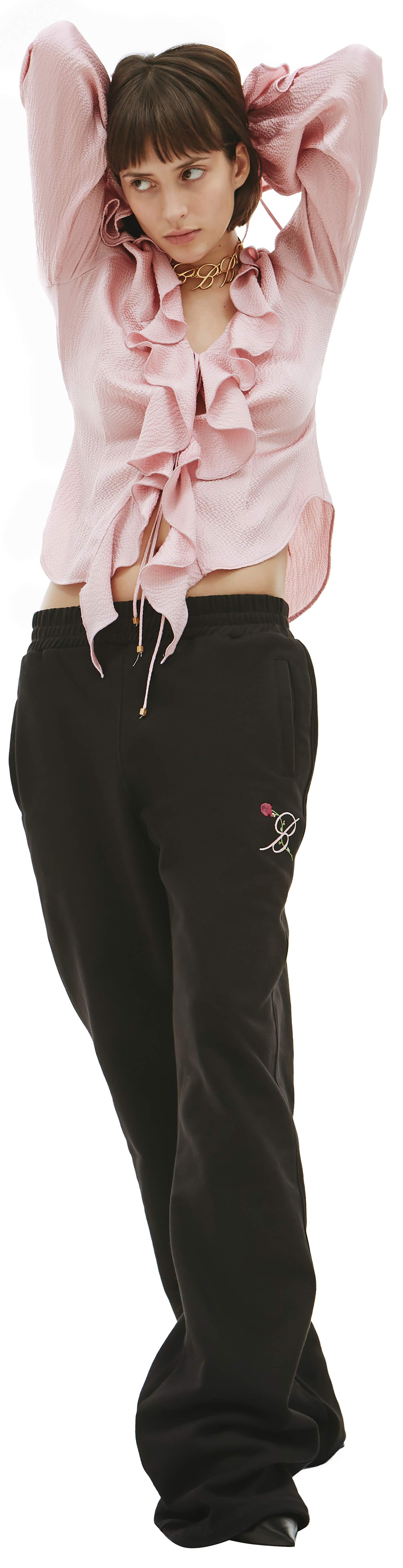 Blumarine Спортивные брюки с вышитым логотипом