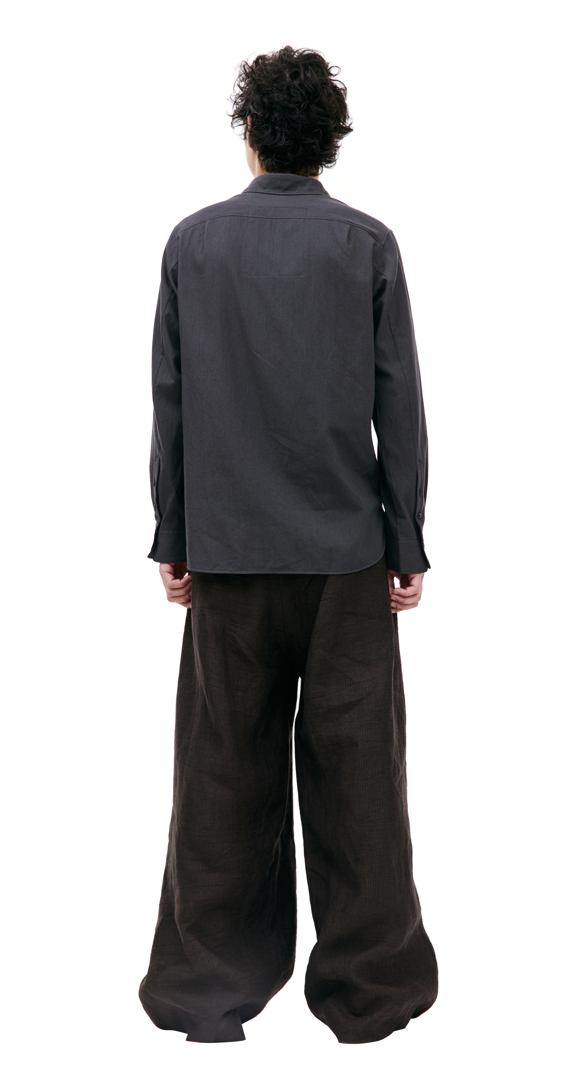 Ziggy Chen Grey cotton shirt