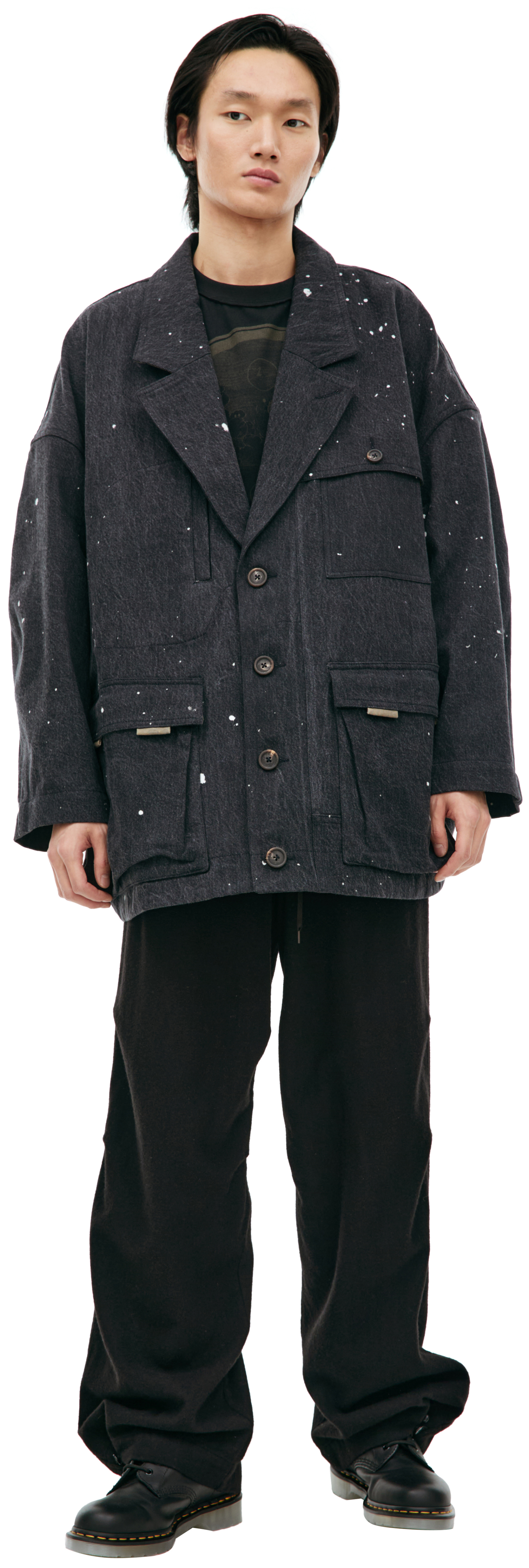 Ziggy Chen Paint effect blazer