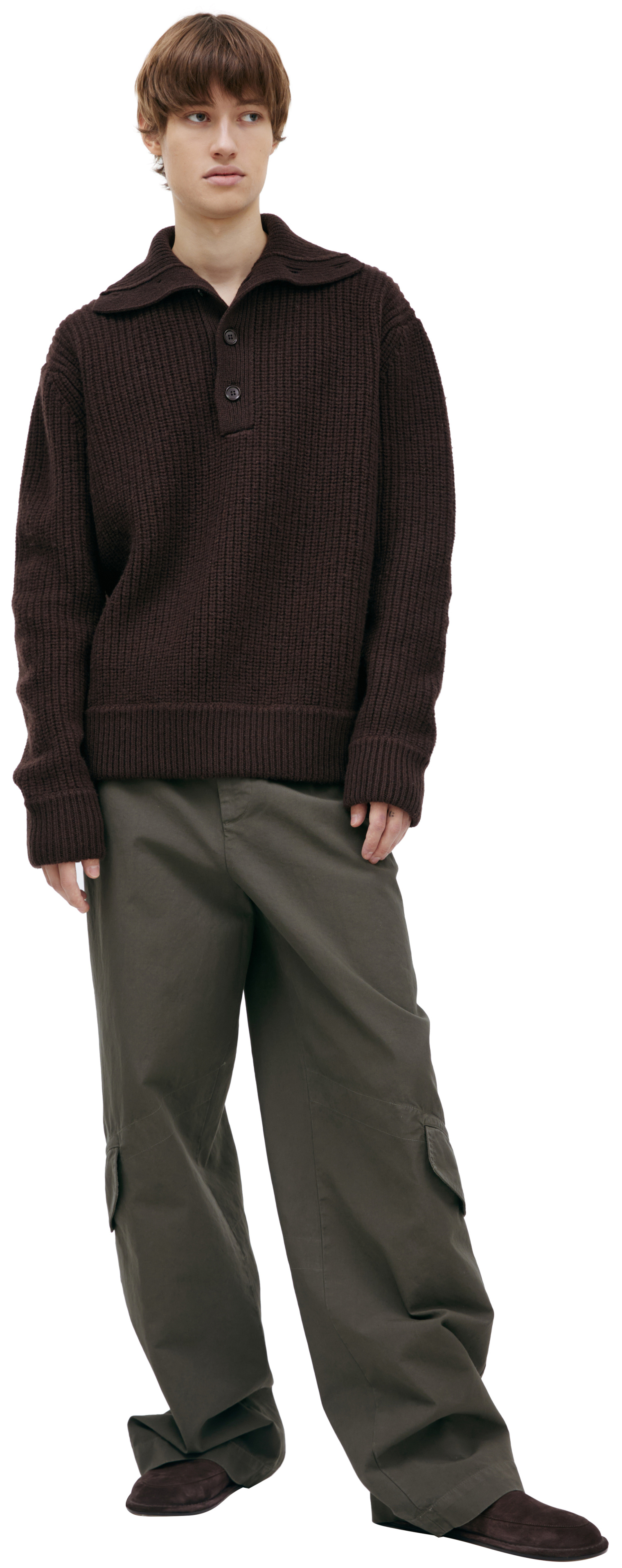 Dries Van Noten Sweater with button-down collar