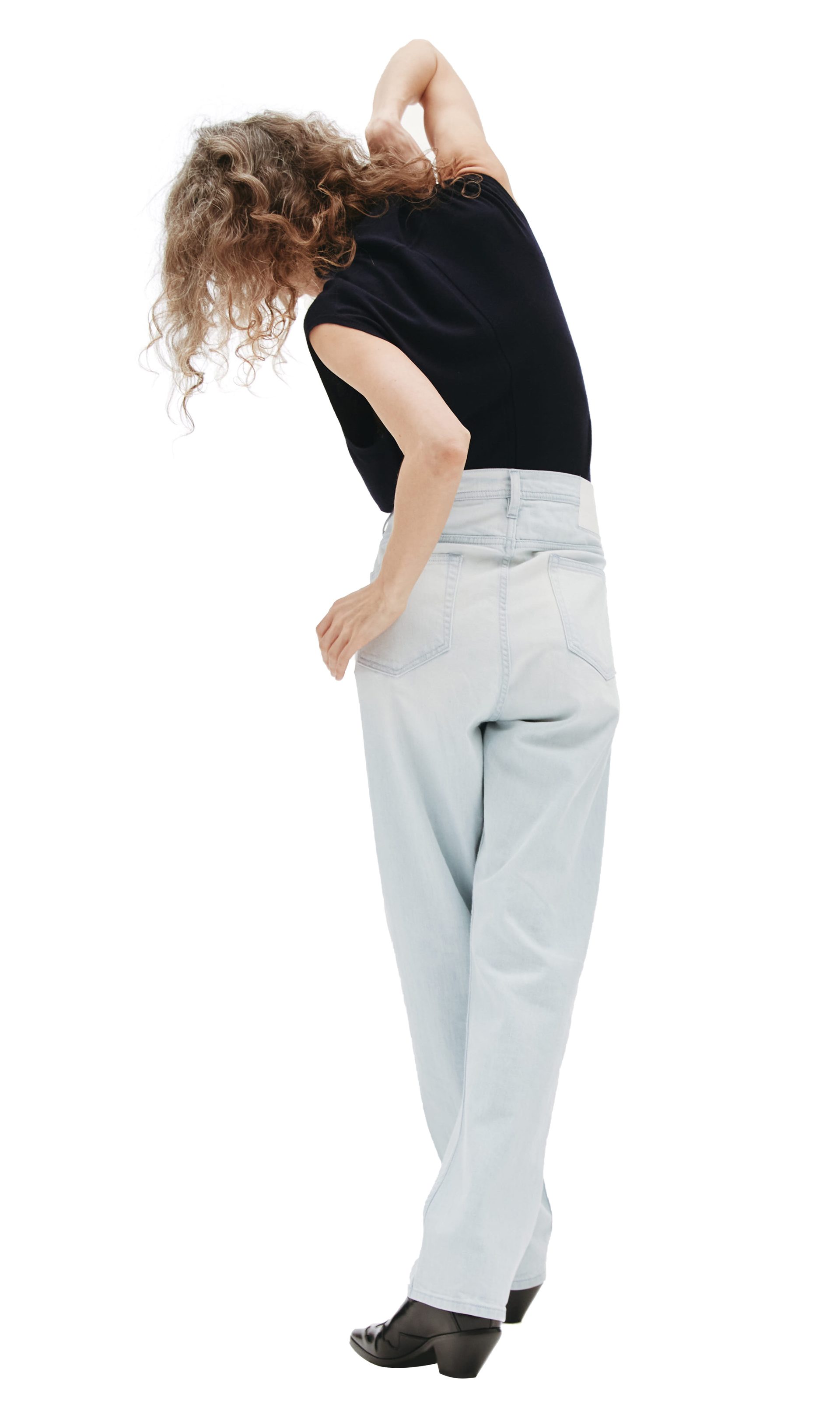 Enfants Riches Déprimés Tapered Jeans with leather patch