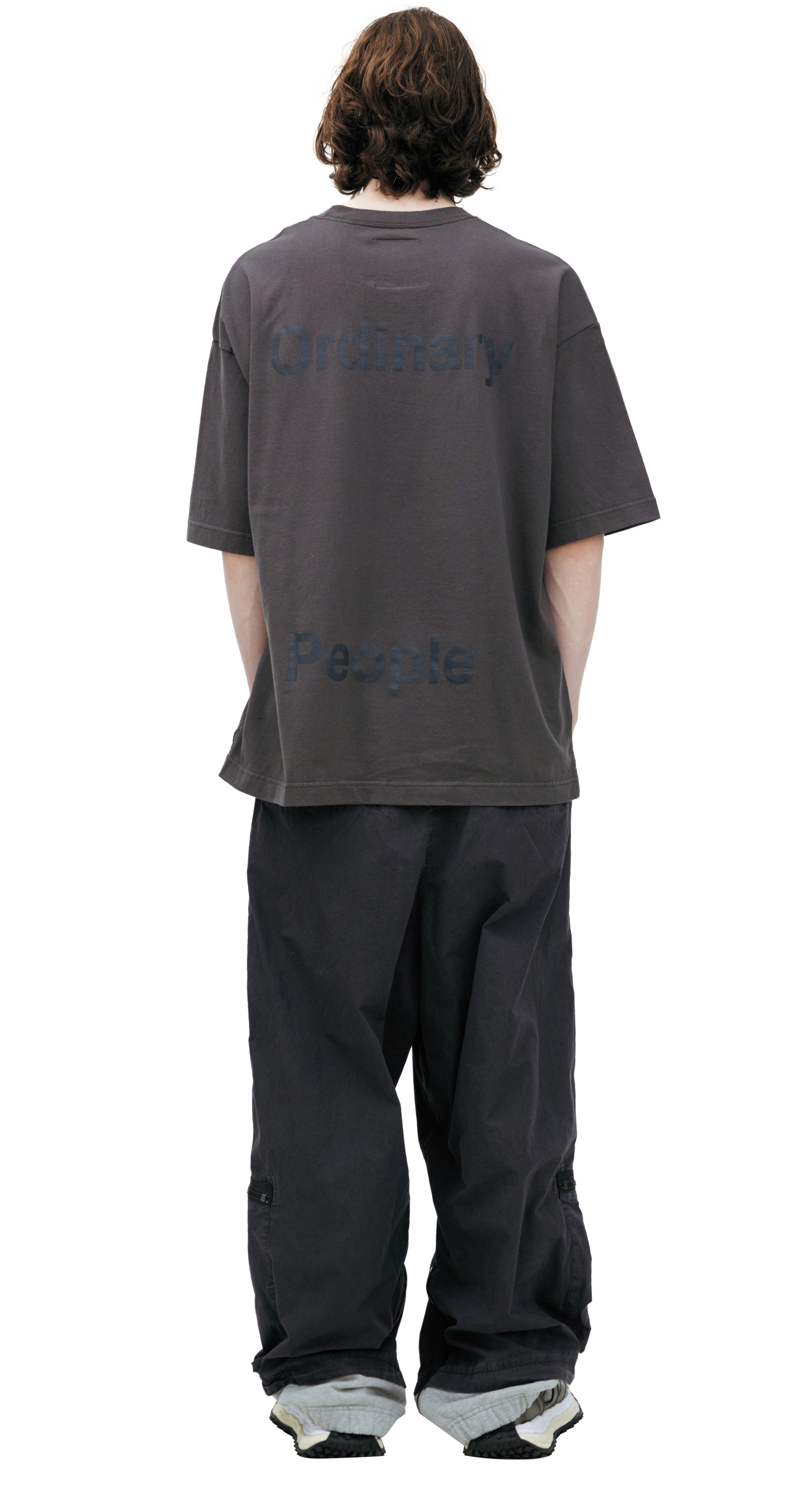 Buy Maison Mihara Yasuhiro men grey 'donʼt tag me' t-shirt for