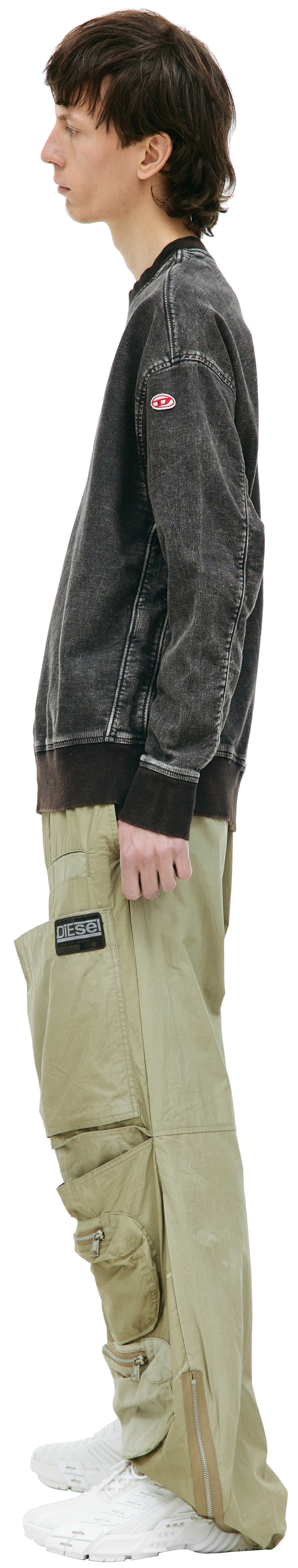 Diesel Grey \'D-KRIB-NE\' sweatshirt