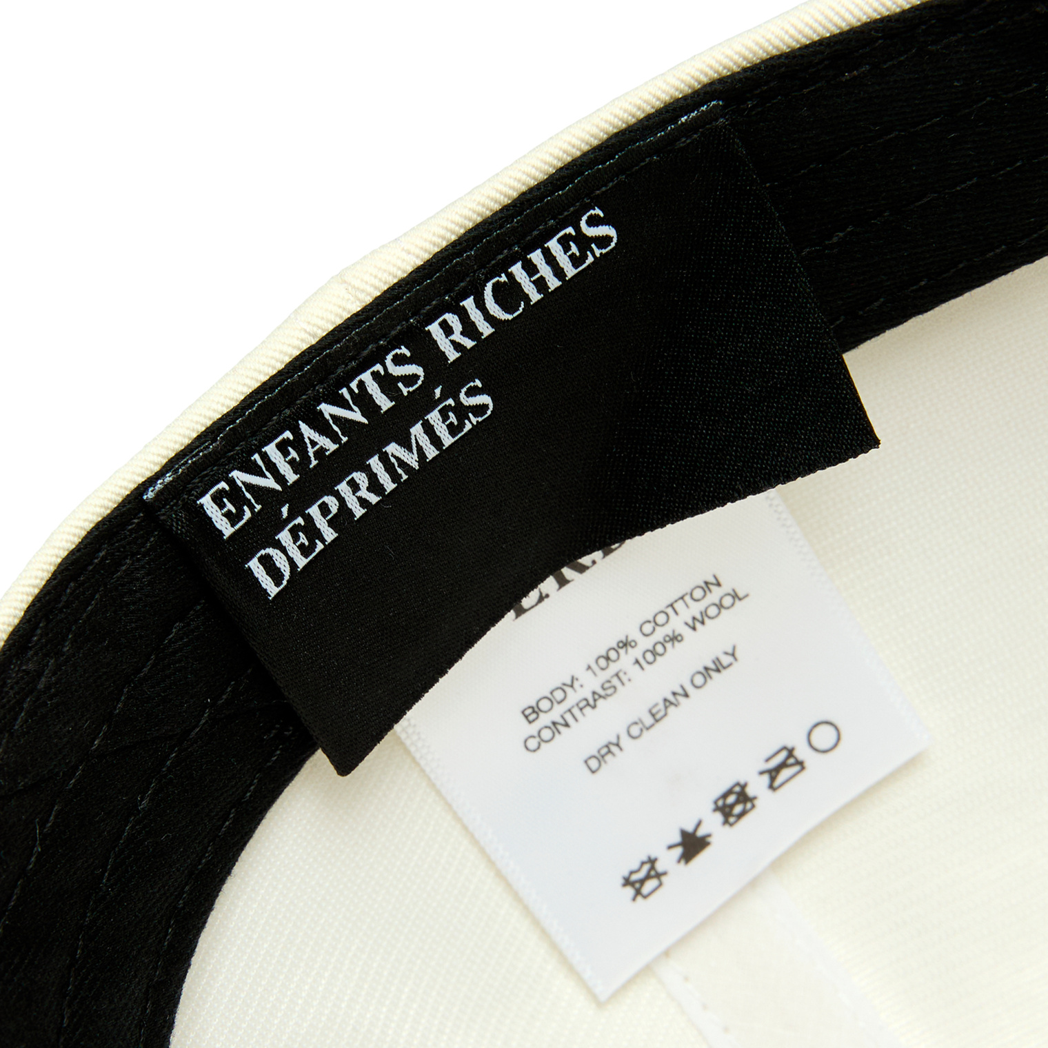 Buy Enfants Riches Déprimés men white embroidered cap for $730