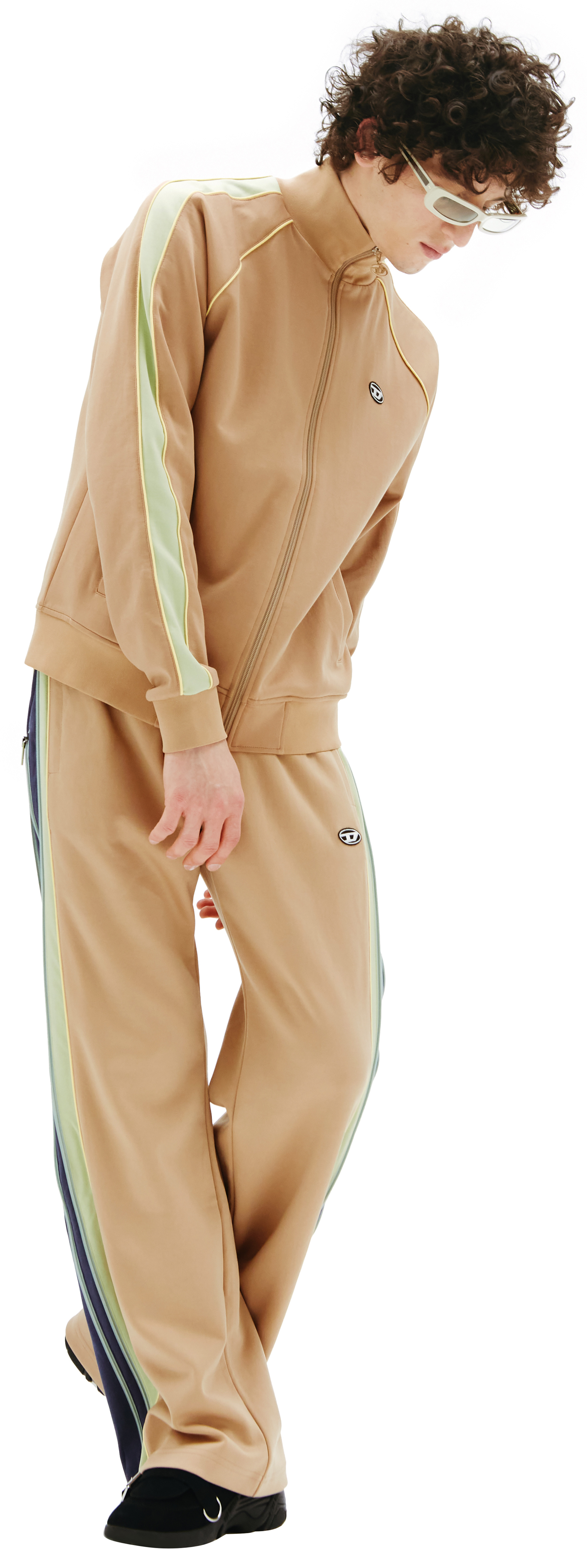 Diesel Track cardigan with sleeve bands