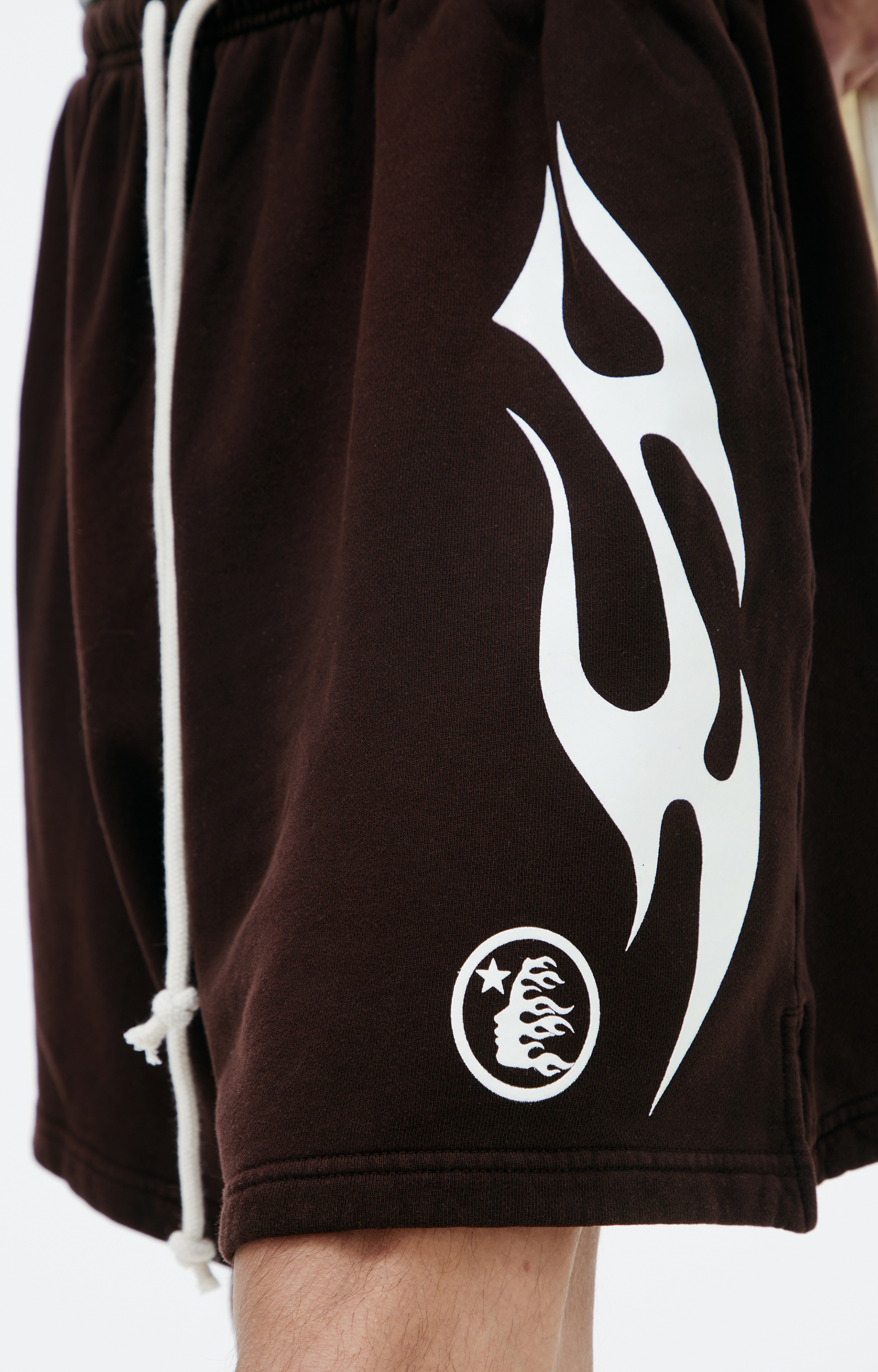 Hellstar Brown print shorts