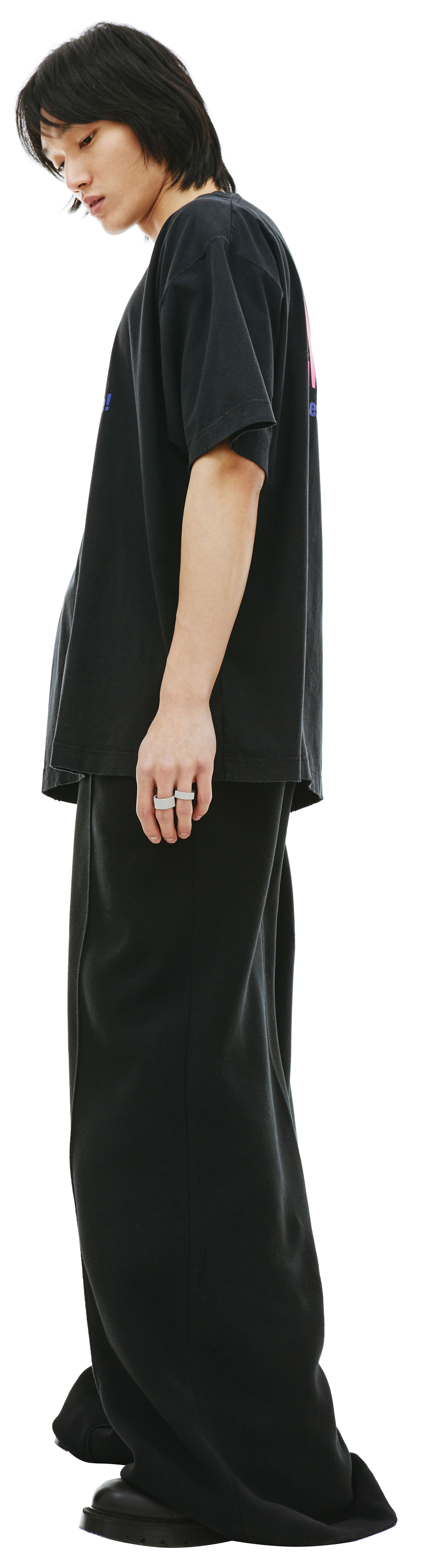 VETEMENTS Black \'La Haute Couture\' T-Shirt