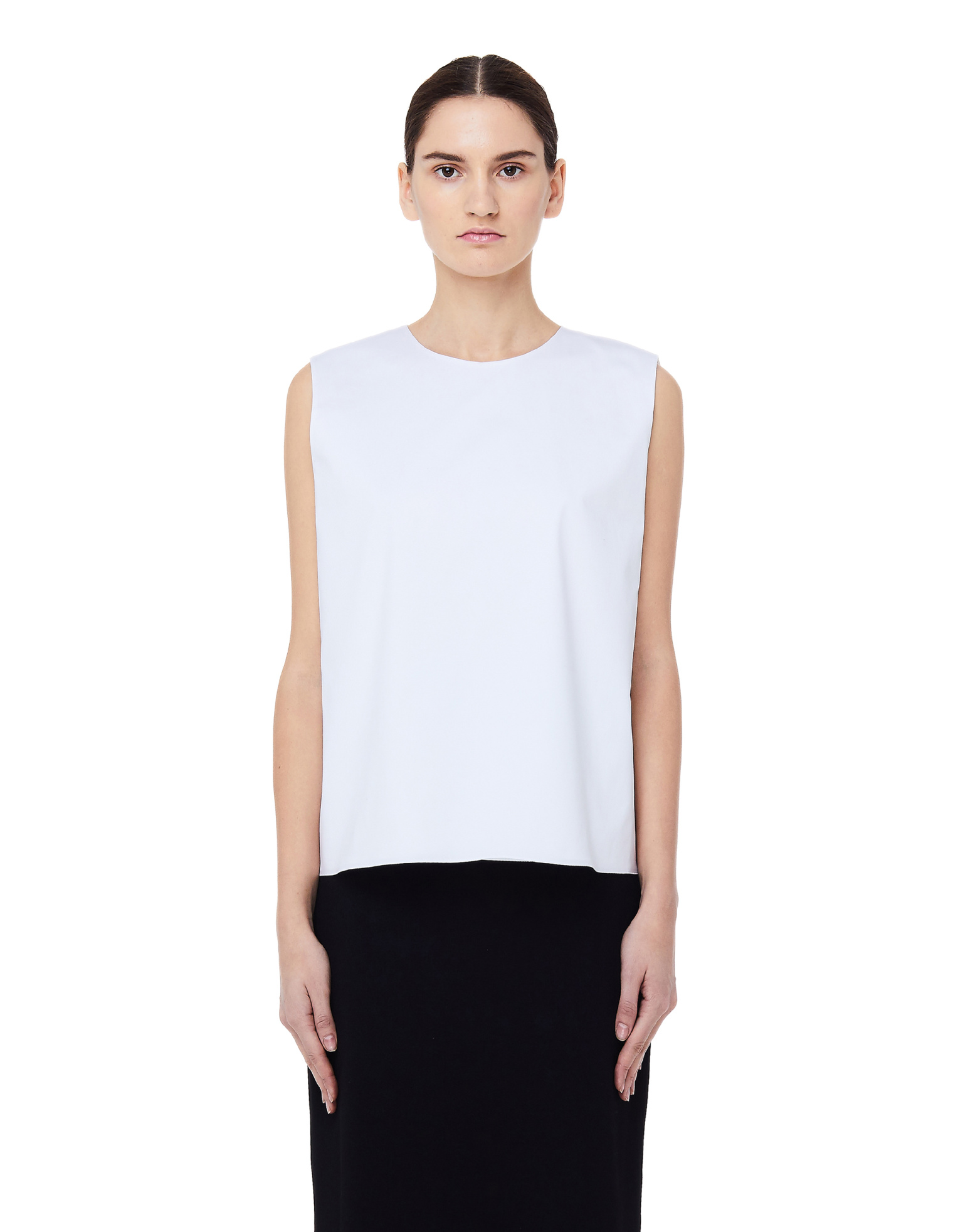 The Row White Cotton Shelly Top