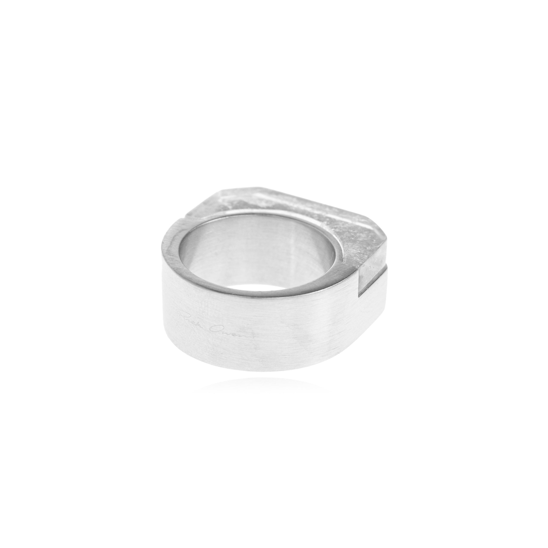 DRKSHDW by Rick Owens Double Crystal Hollywood Ring