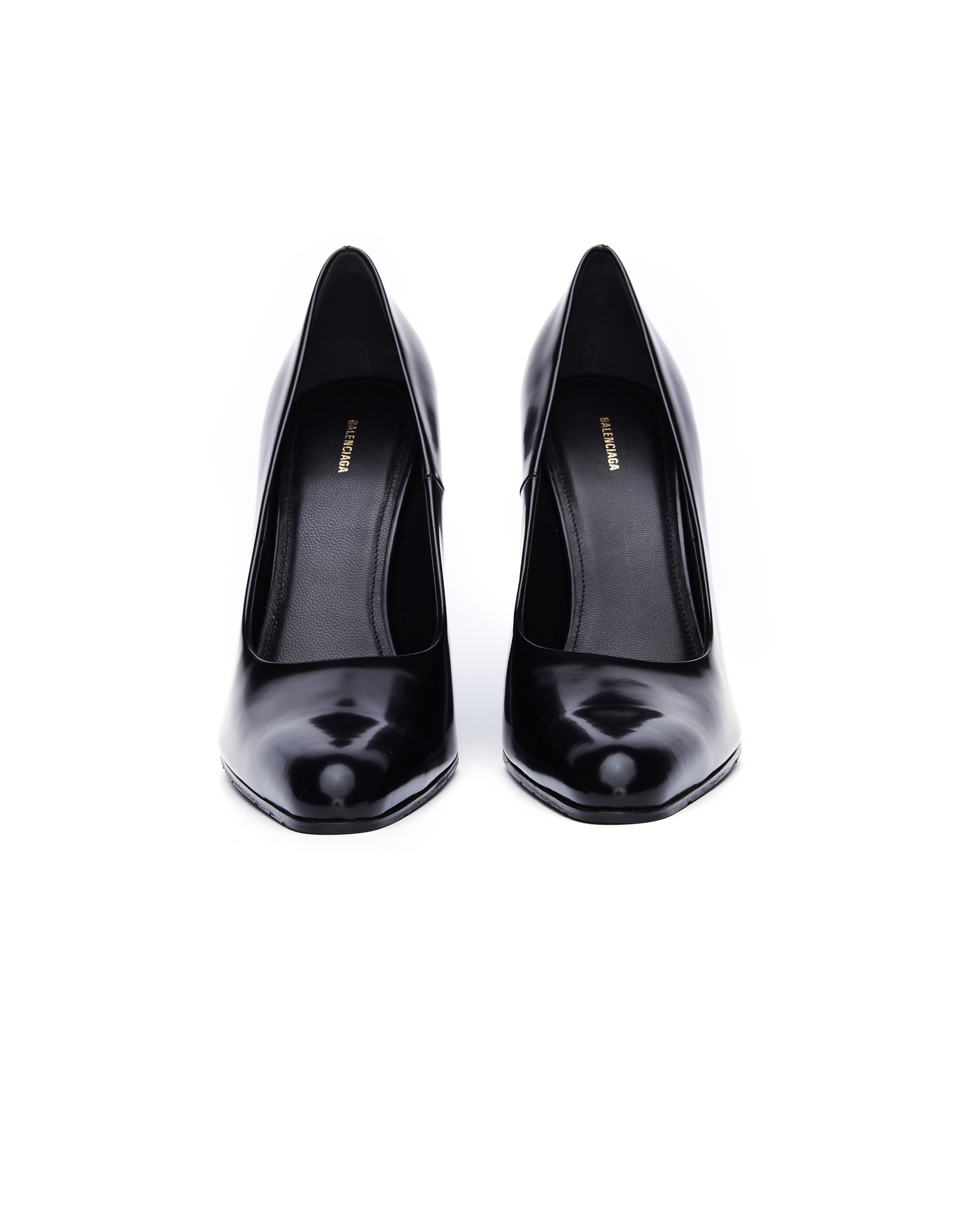 Balenciaga Round Toe Black Leather Boots