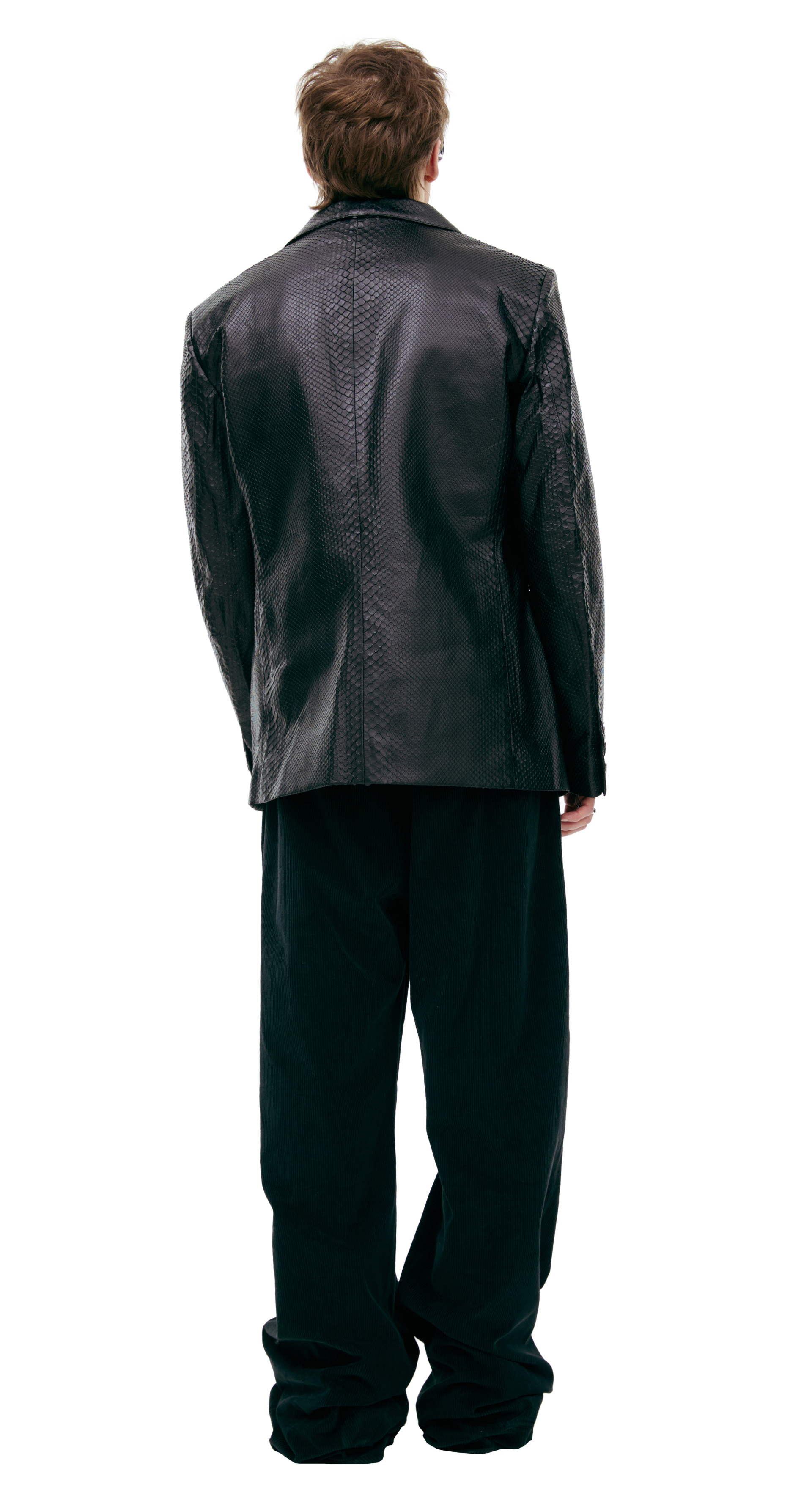 Enfants Riches Déprimés Single-breasted leather blazer