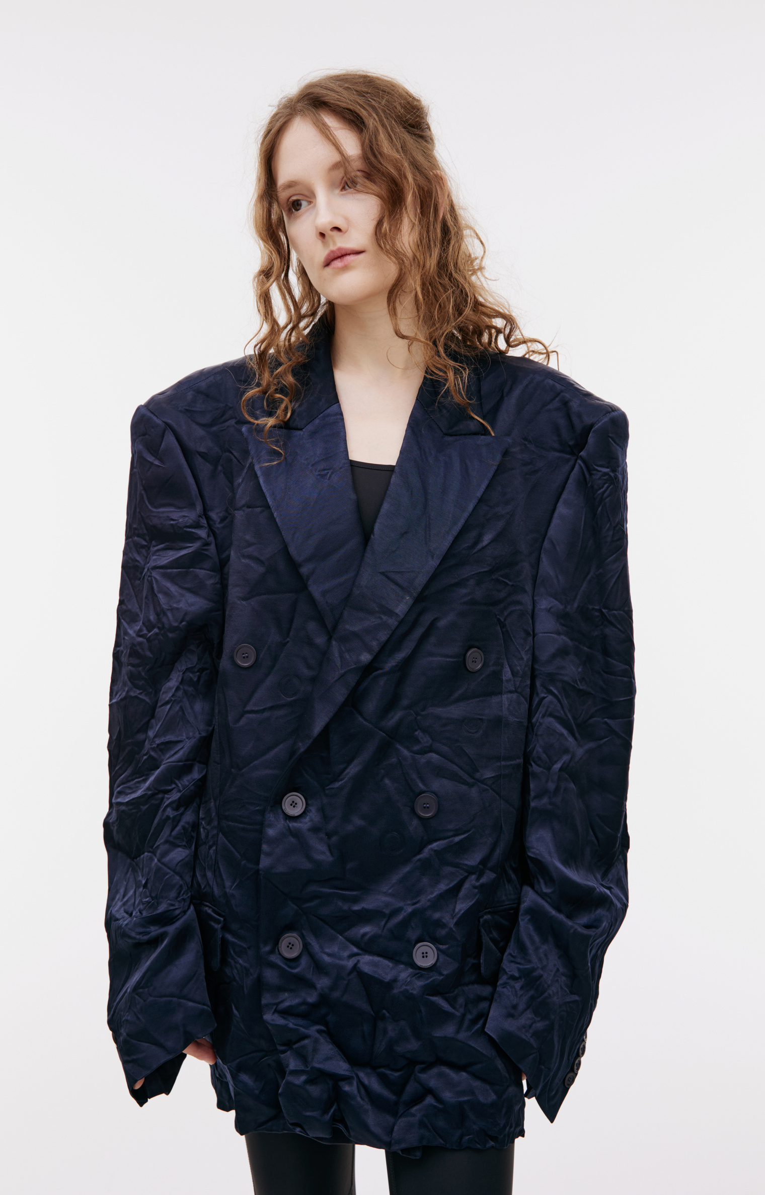 Balenciaga Oversize blazer with crumpled effect