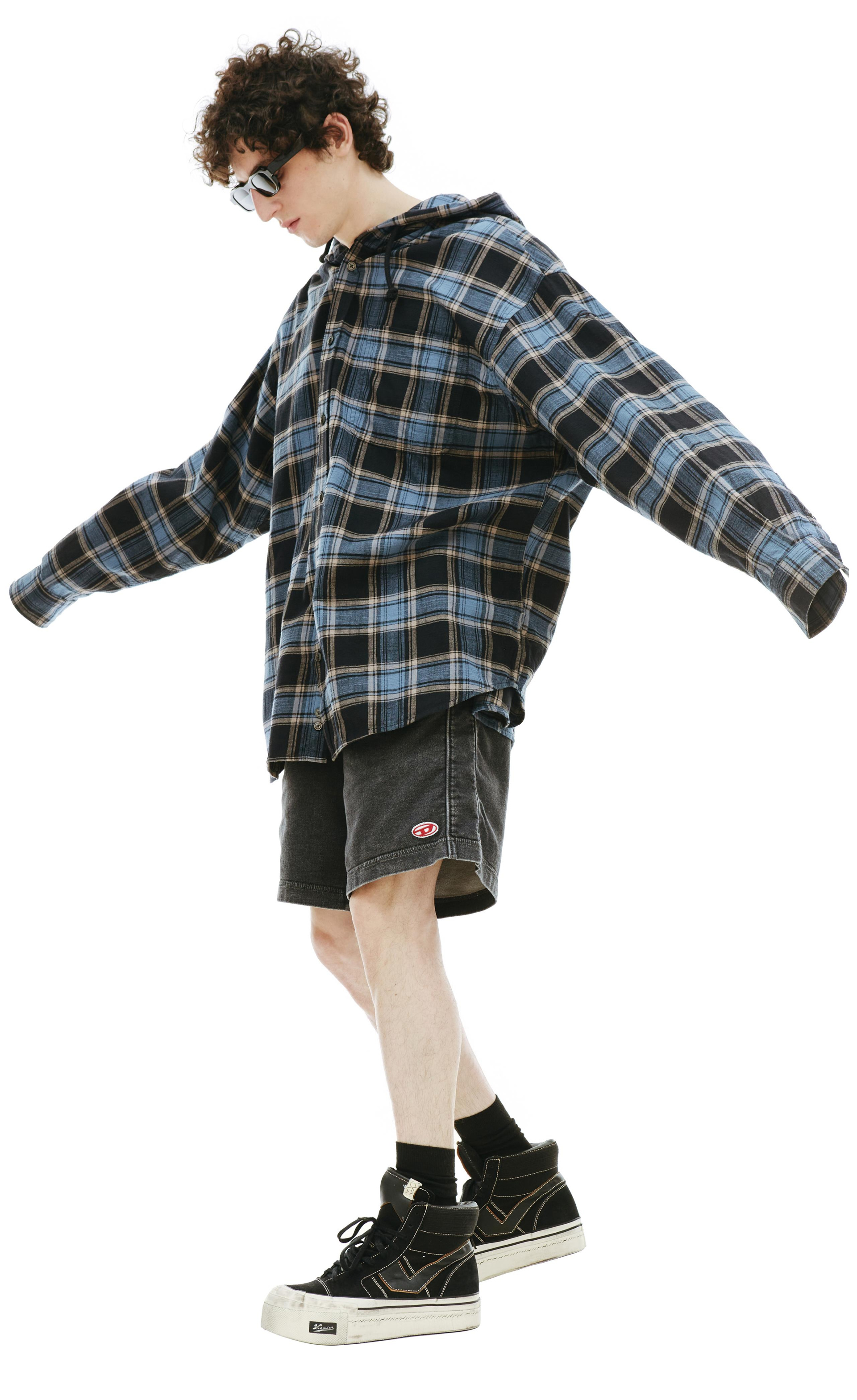 Diesel S-DEWNY checked shirt