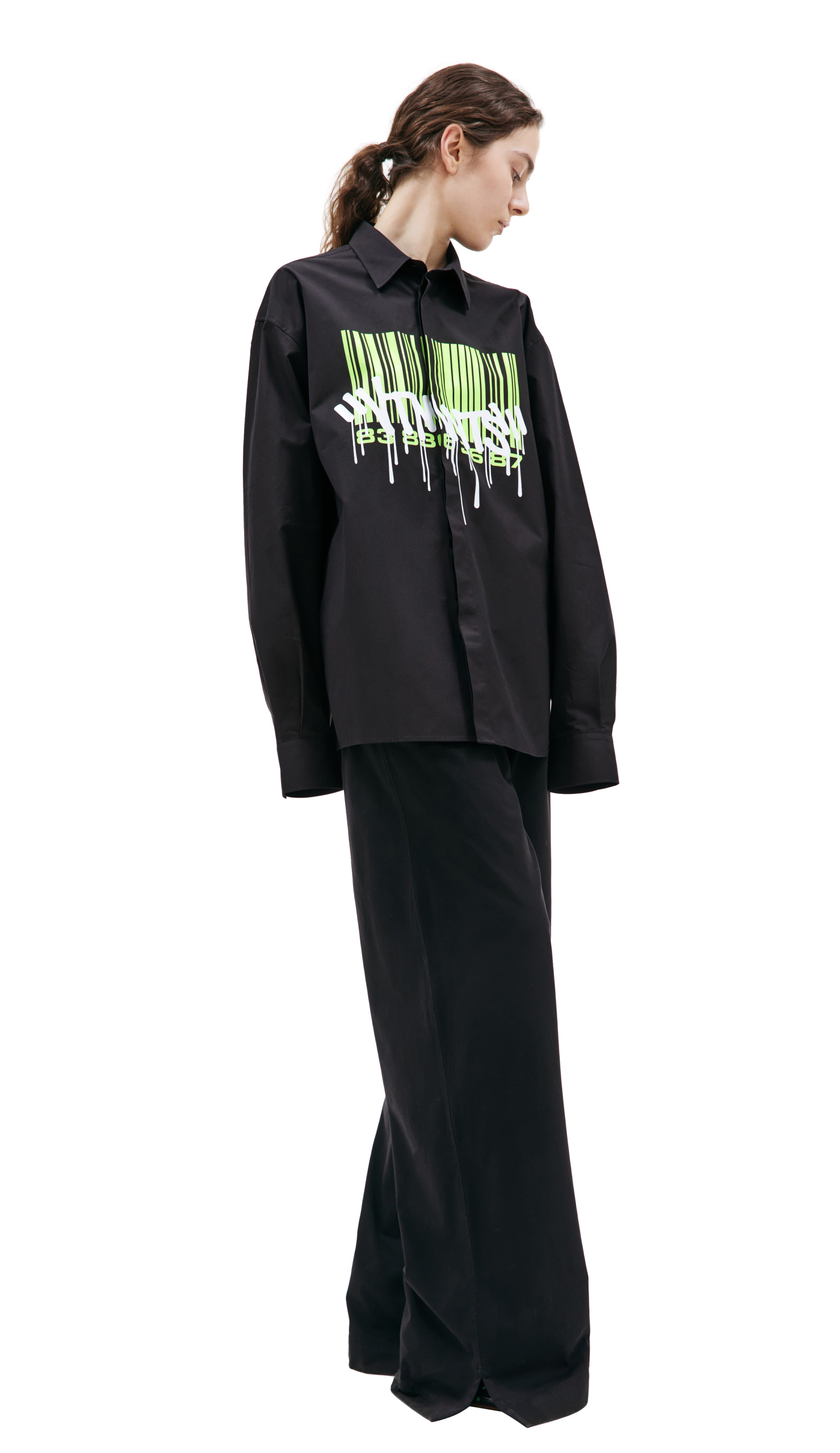 VTMNTS Barcode printed shirt