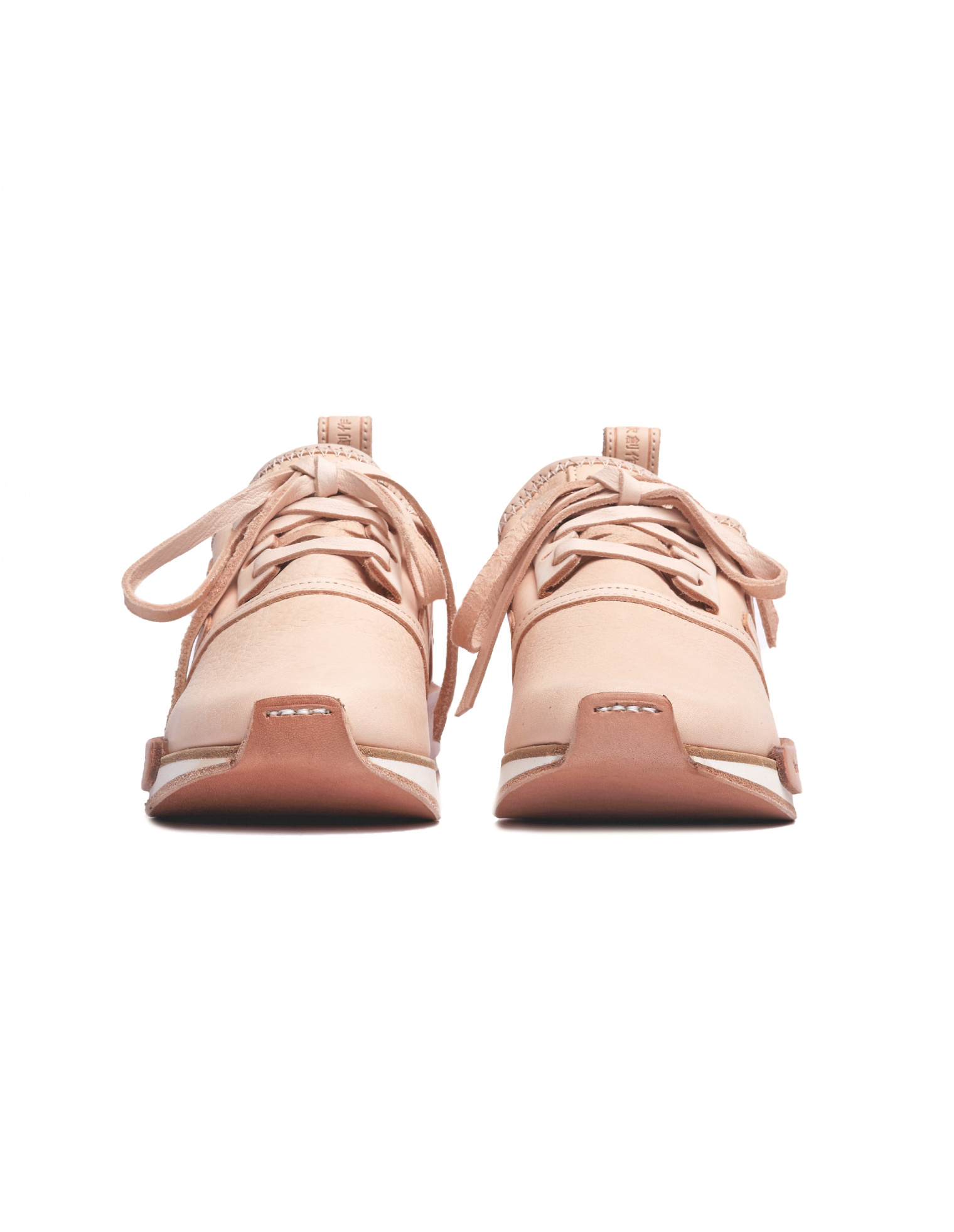 Hender Scheme Бежевые кожаные кроссовки adidas NMD R1