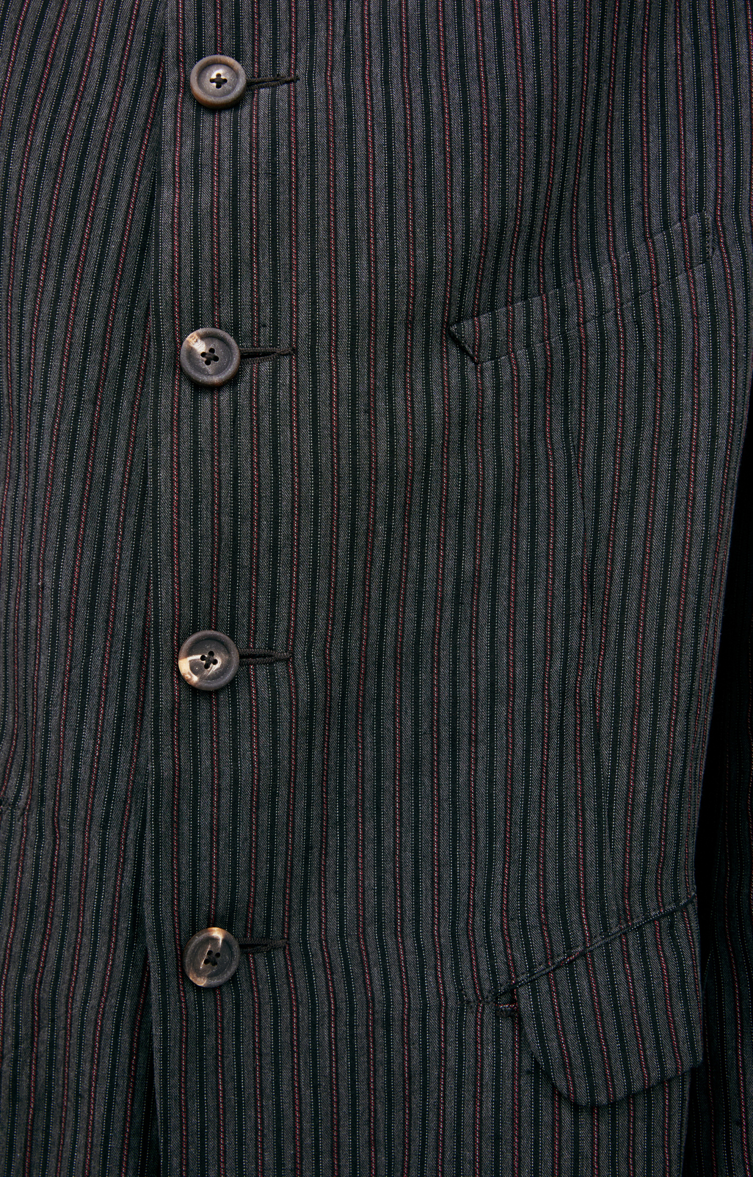 Ziggy Chen Grey striped jacket