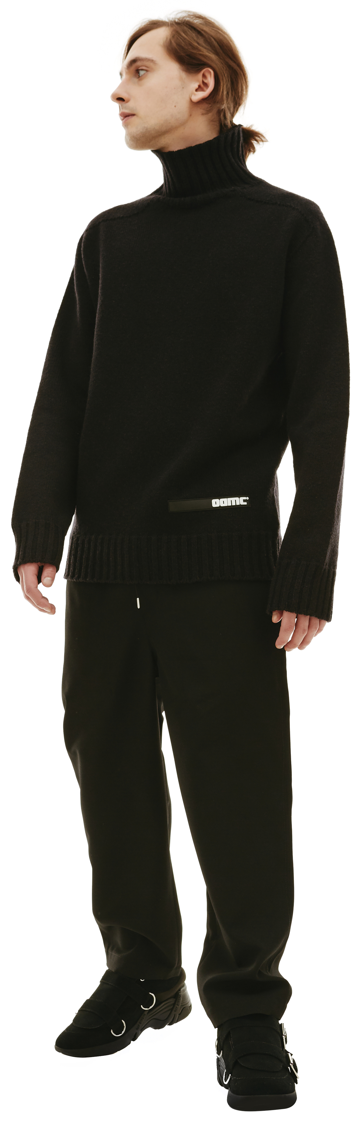 Buy OAMC men black whistler wool sweater for $354 online on SV77,  22A28OAK15/FLTOA12/001