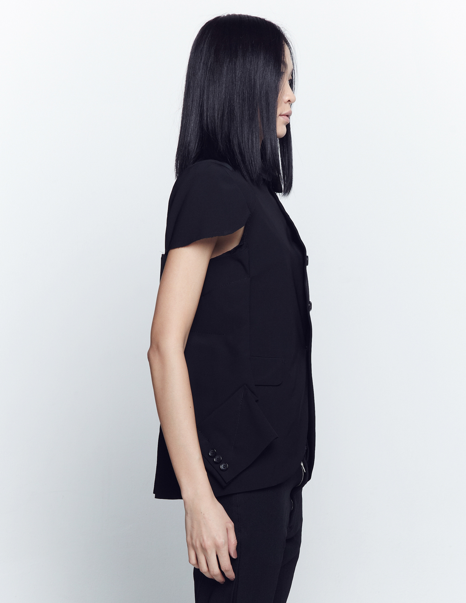 Comme des Garcons Укороченный жакет сложного кроя
