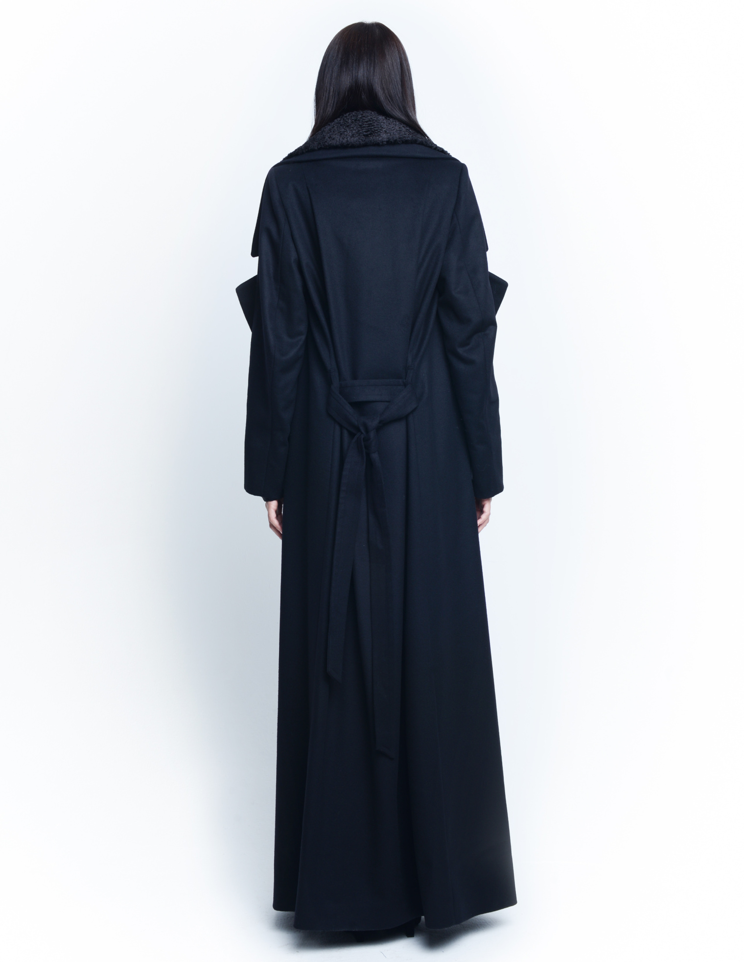 Ann Demeulemeester Длинное пальто на поясе