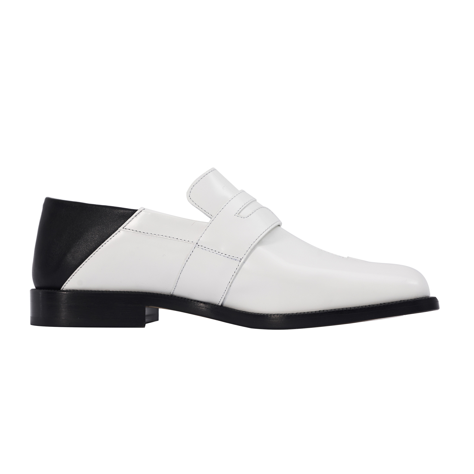 Maison Margiela White & Black Tabi Loafers