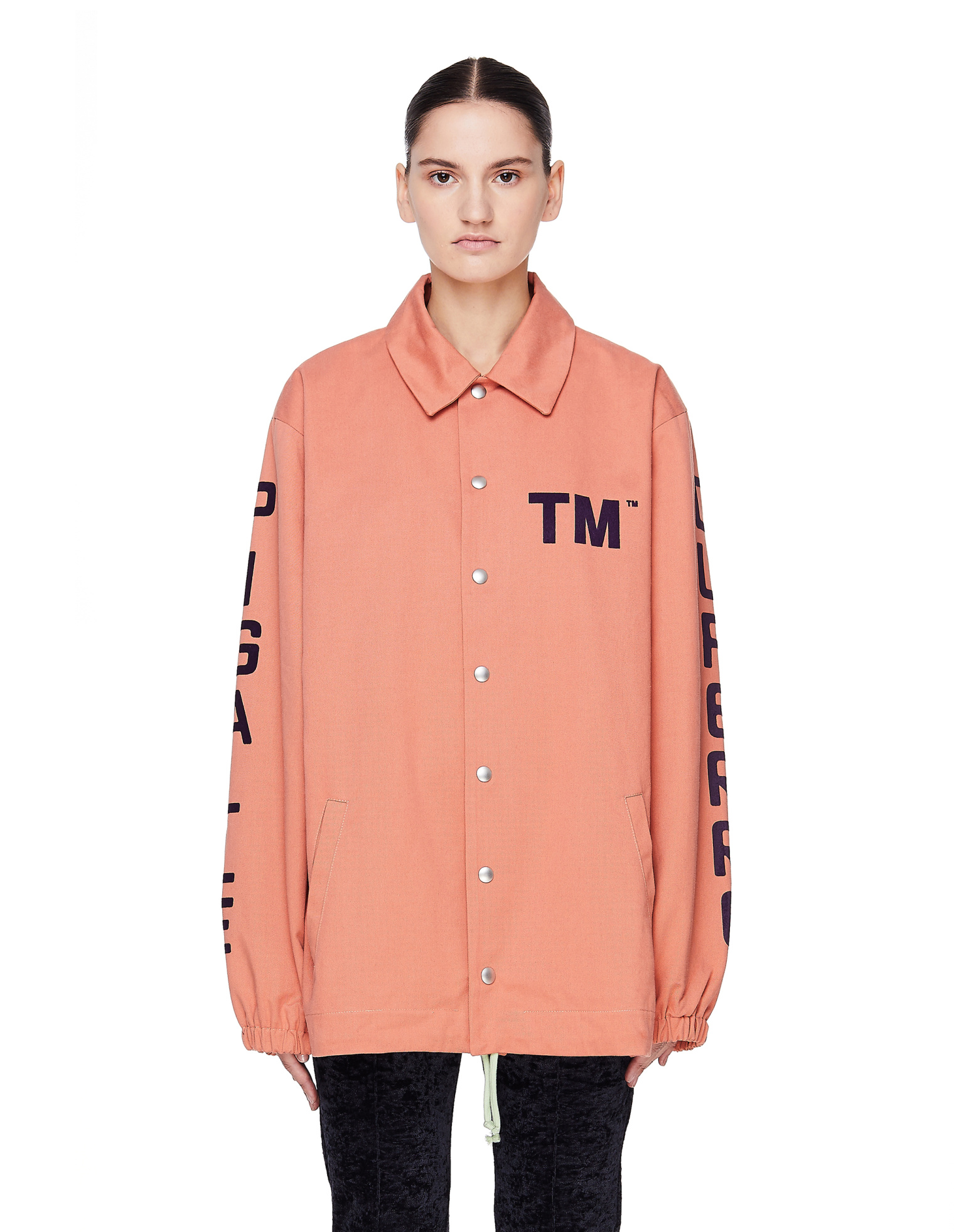 Pigalle Pink Cotton TM Coach Jacket