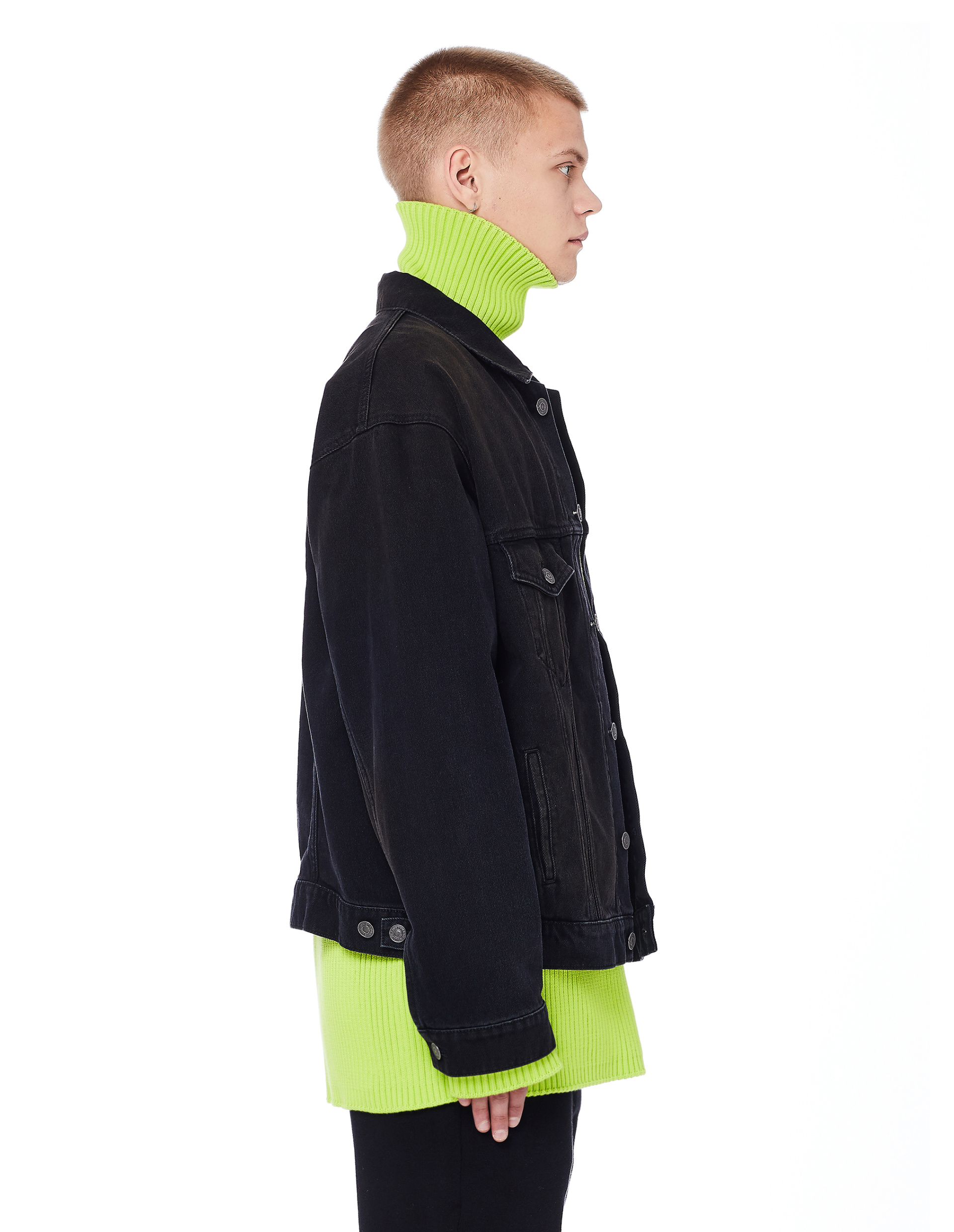 Balenciaga Signature Big Fit Embroidered Jacket