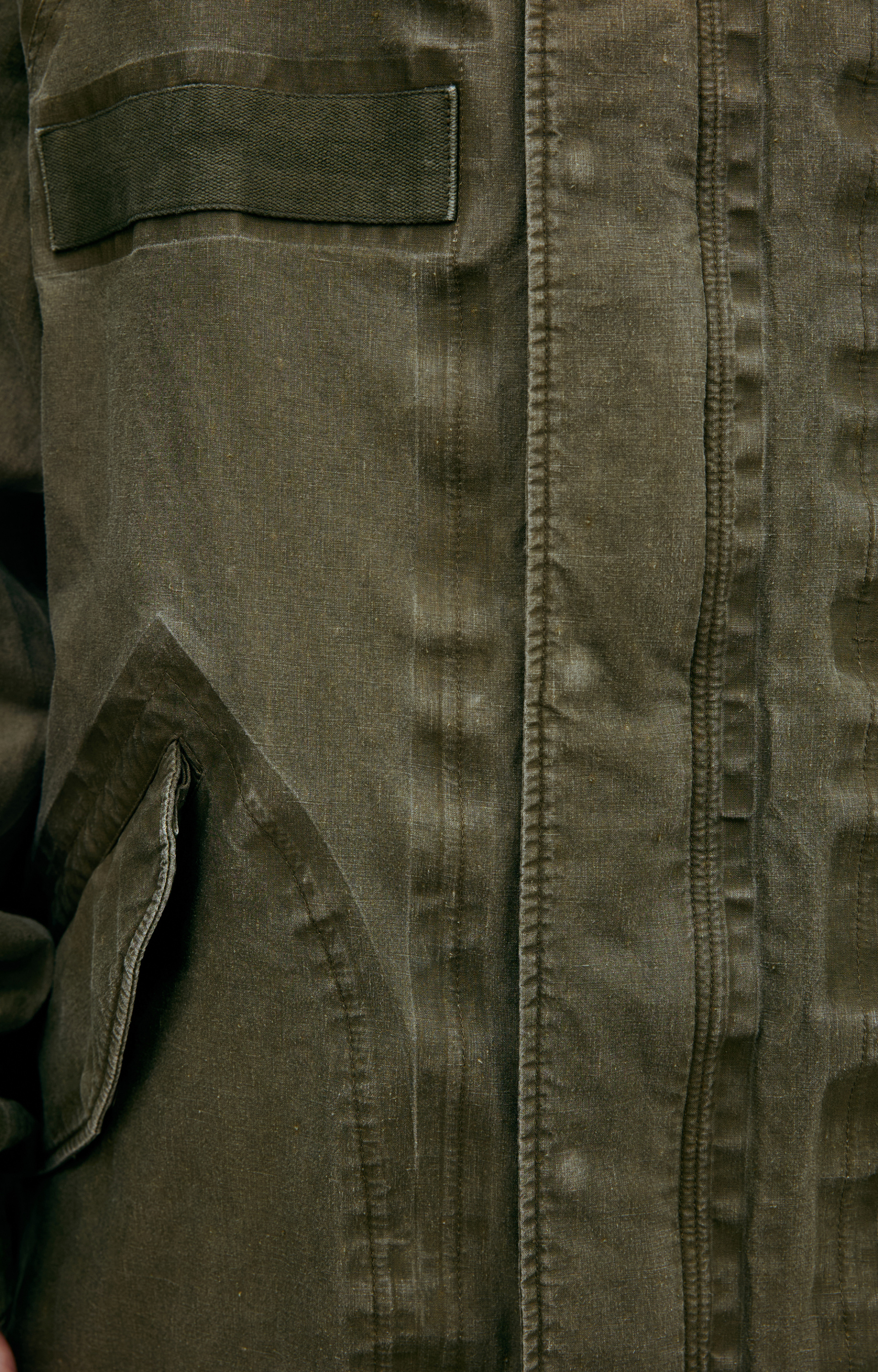 visvim Хаки парка на молнии