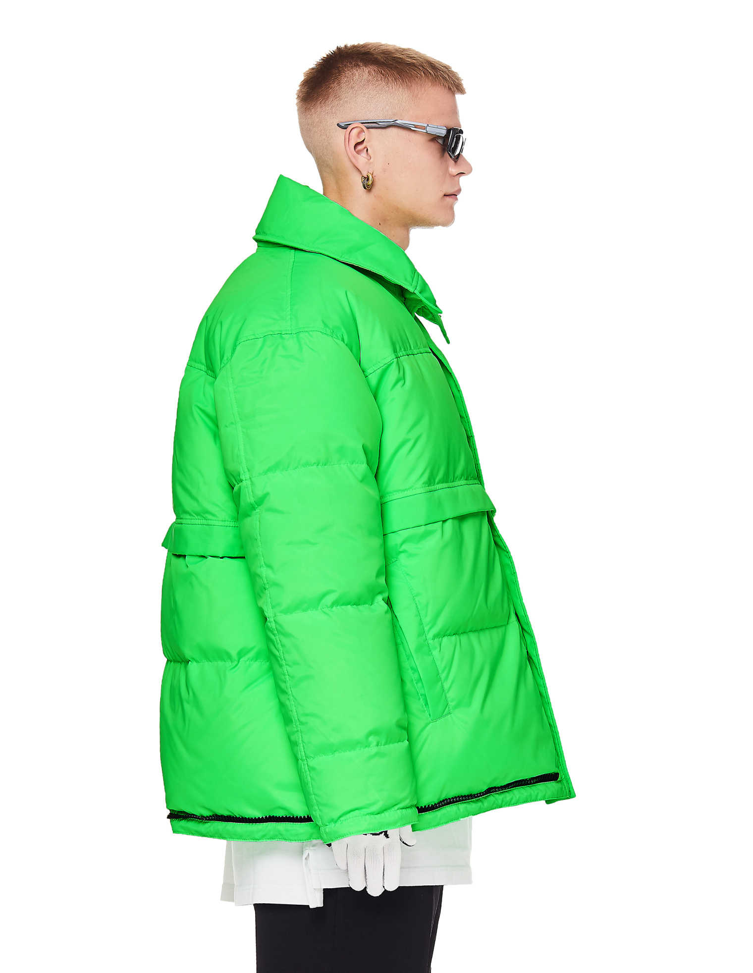VETEMENTS Fluo Green Puffer Jacket