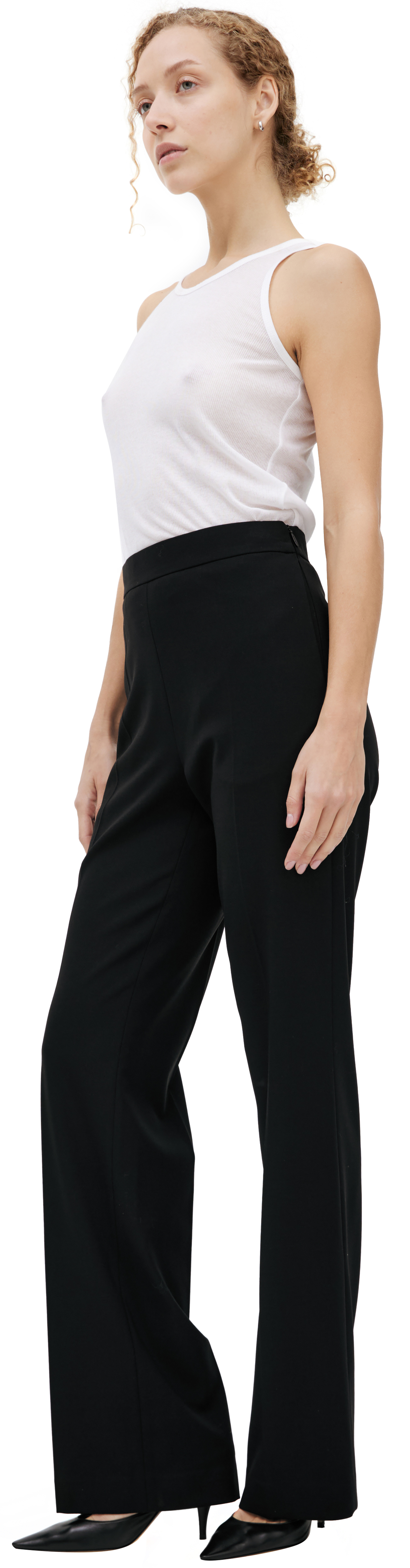 The Row Black arrow trousers