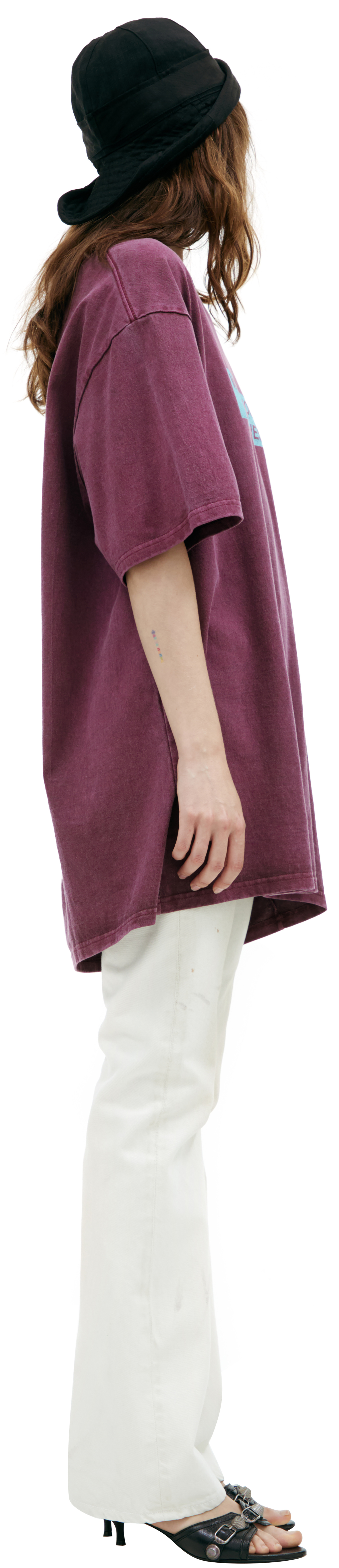 Undercover Burgundy T-shirt with print