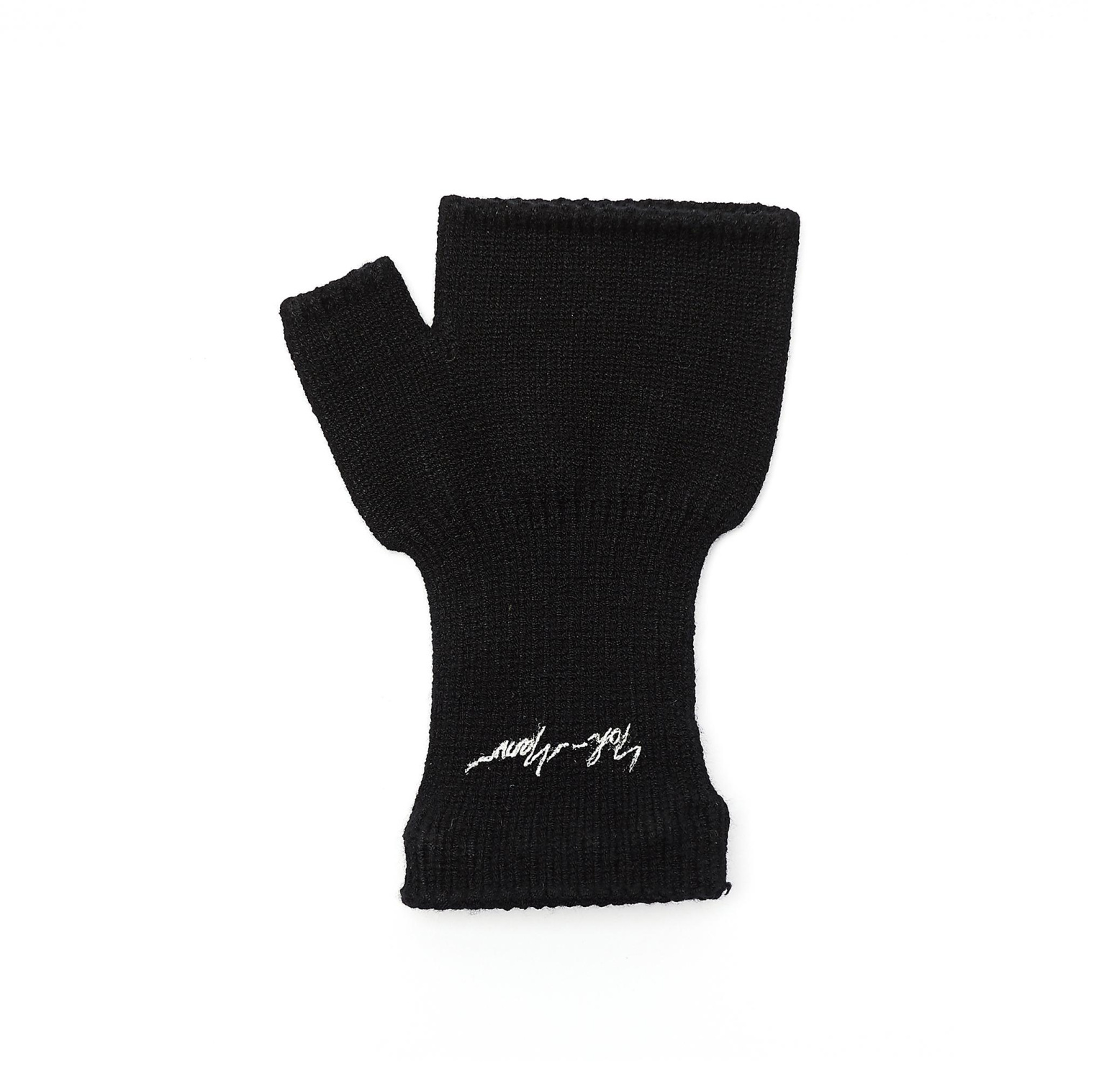 Yohji Yamamoto Black Logo Printed Glove