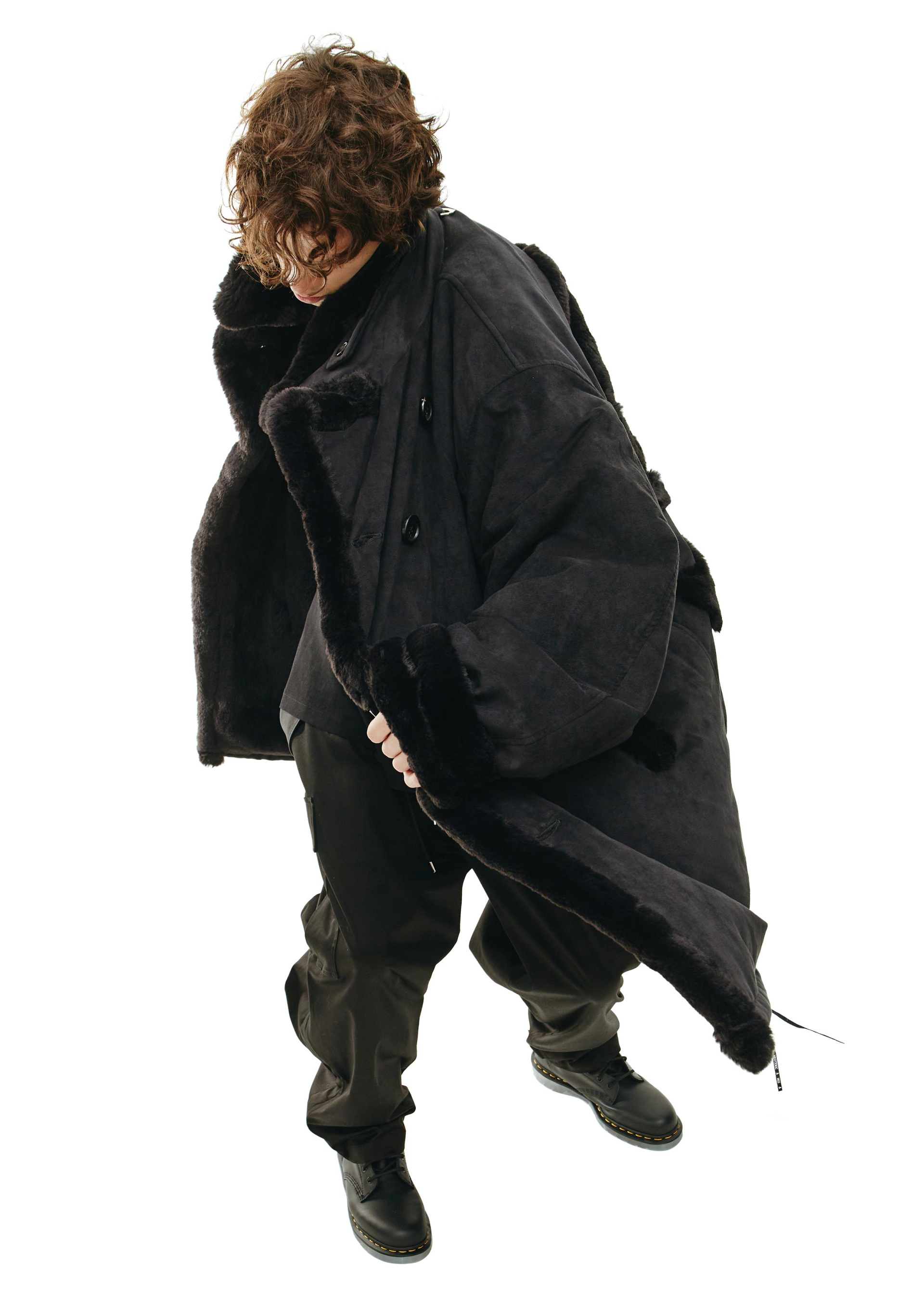 Mastermind WORLD Fake fur shearling coat