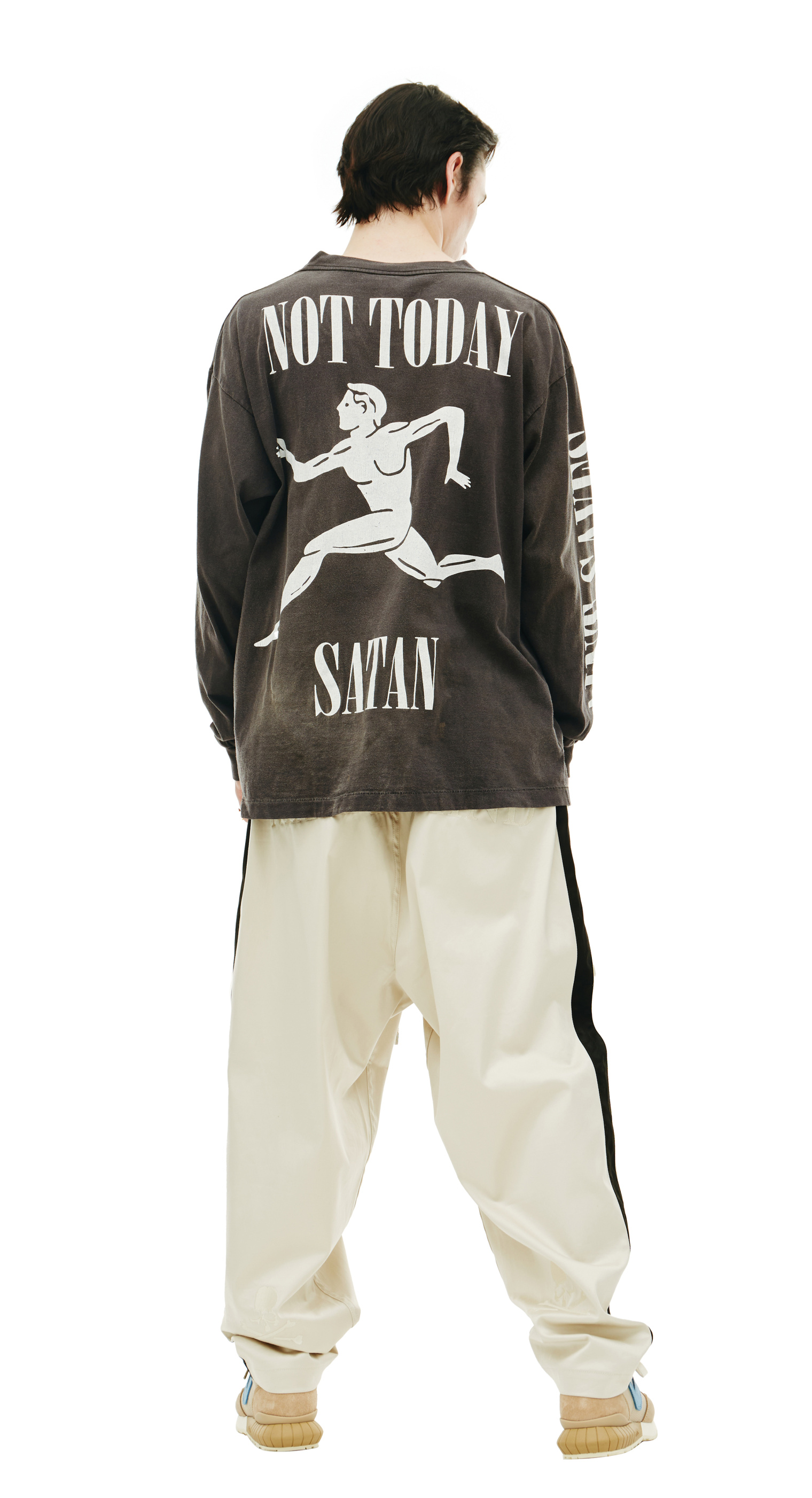 Saint Michael 666 printed longsleeve