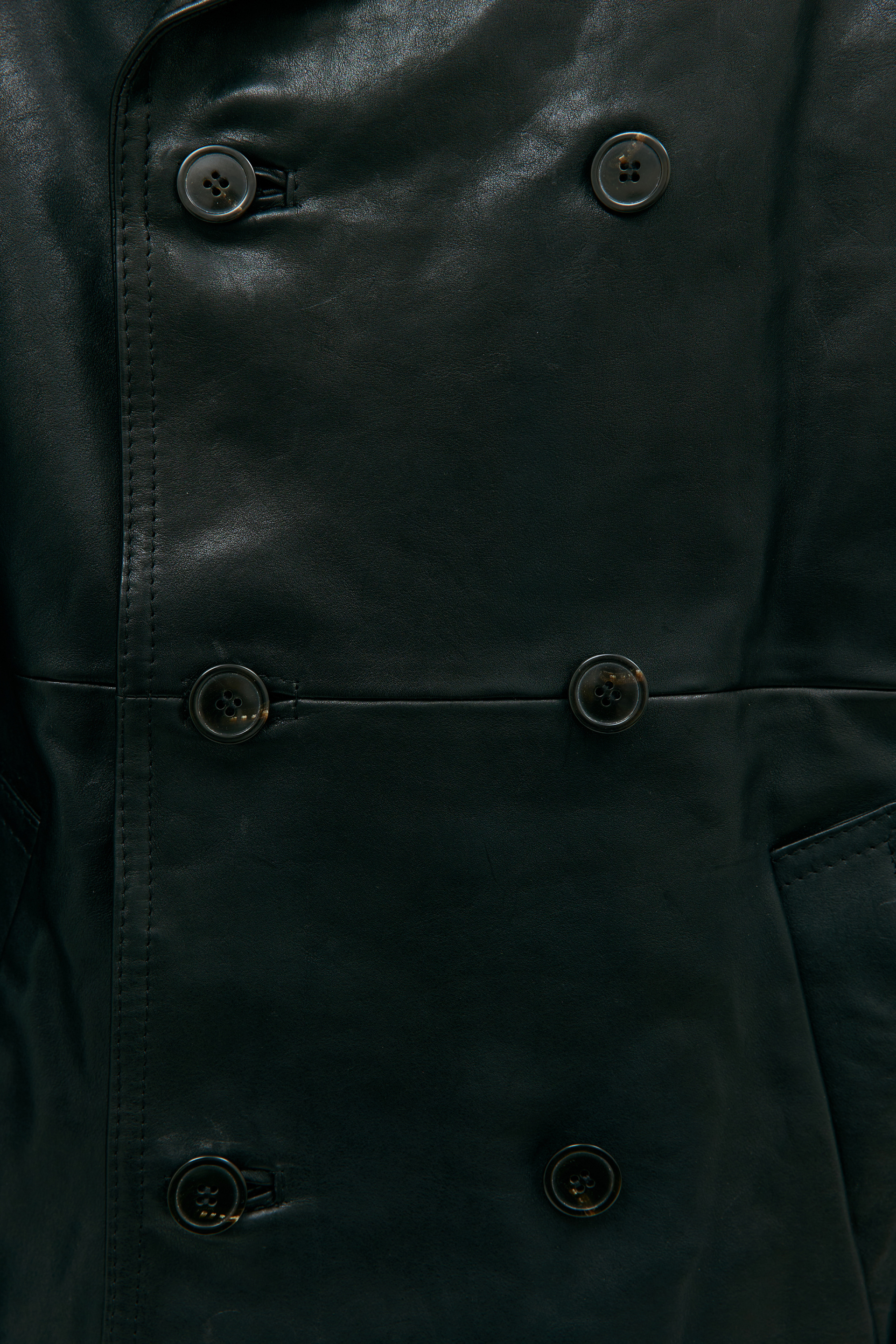 Enfants Riches Déprimés Black leather coat