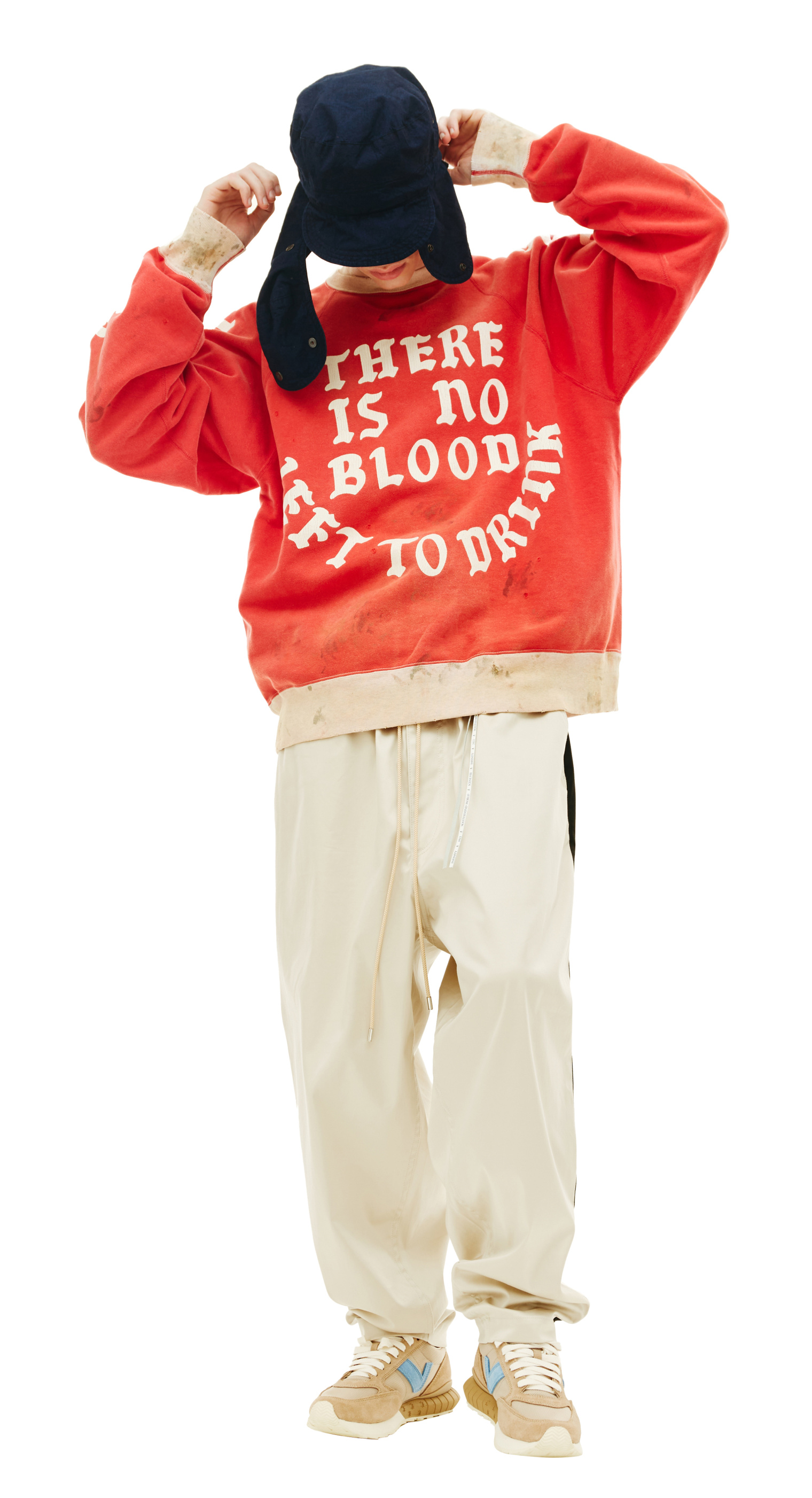 Saint Michael Printed oversize sweatshirt