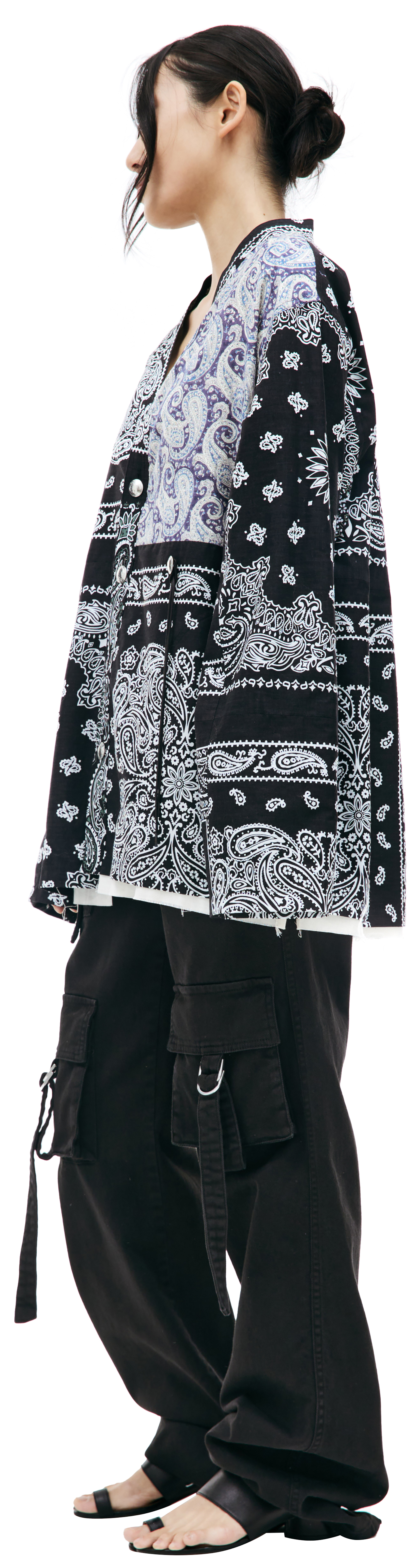 Children of the discordance Bandana patchwork shirt