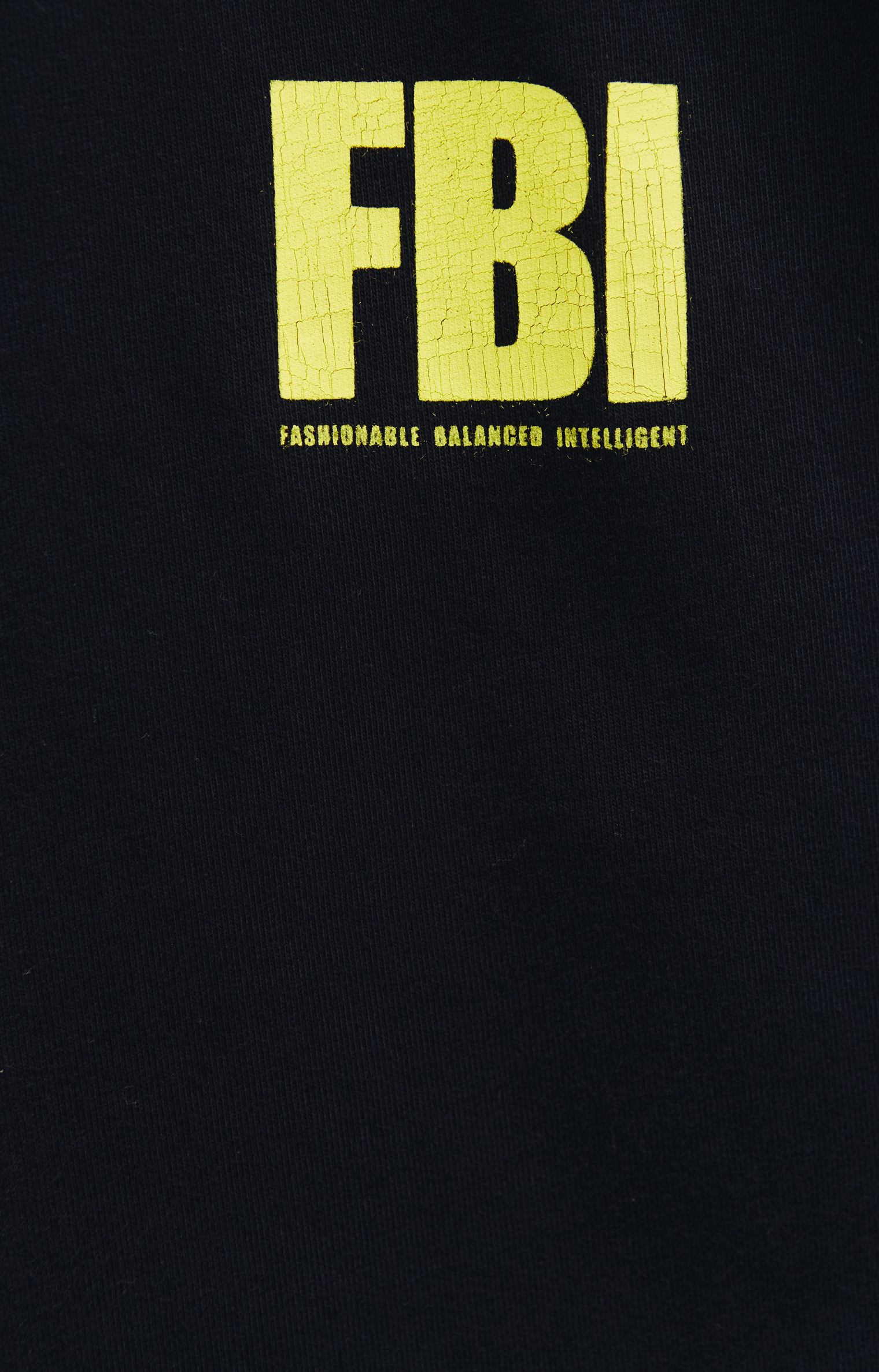 Balenciaga Оверсайз футболка с принтом FBI