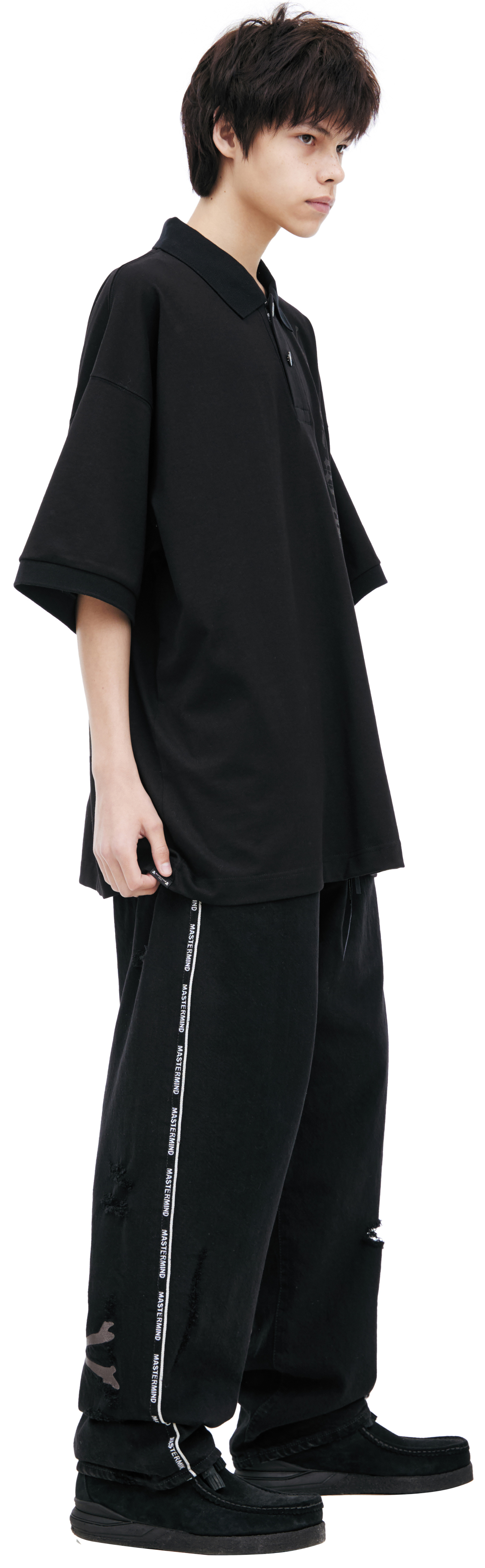 Mastermind WORLD Black logo polo