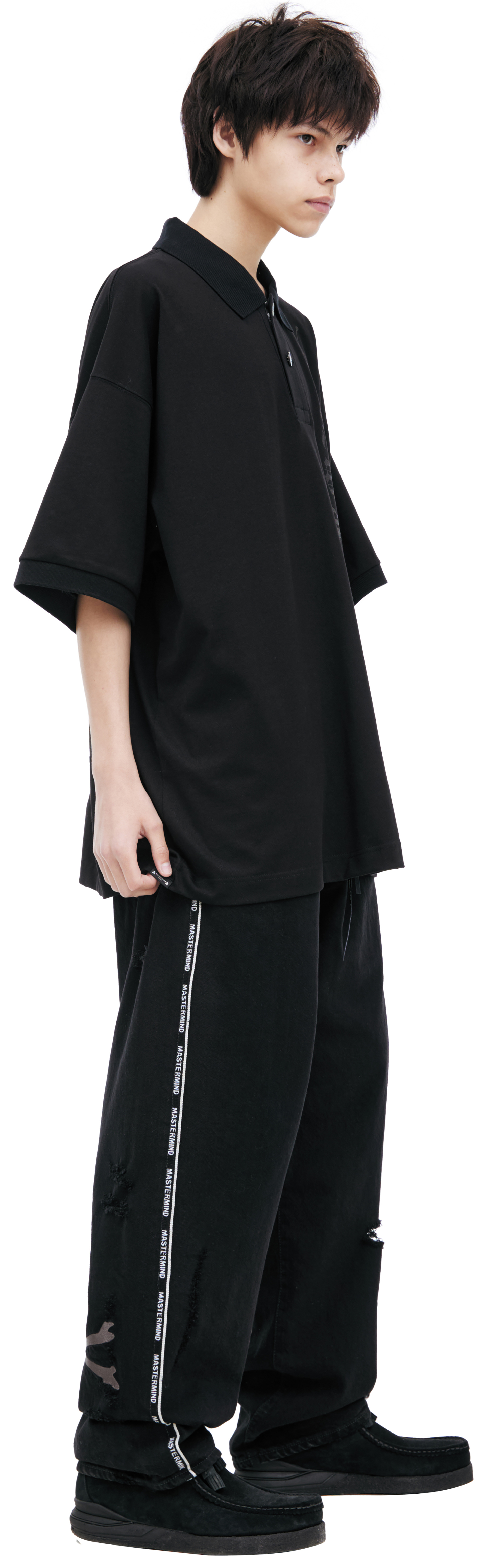 Mastermind WORLD Black logo polo