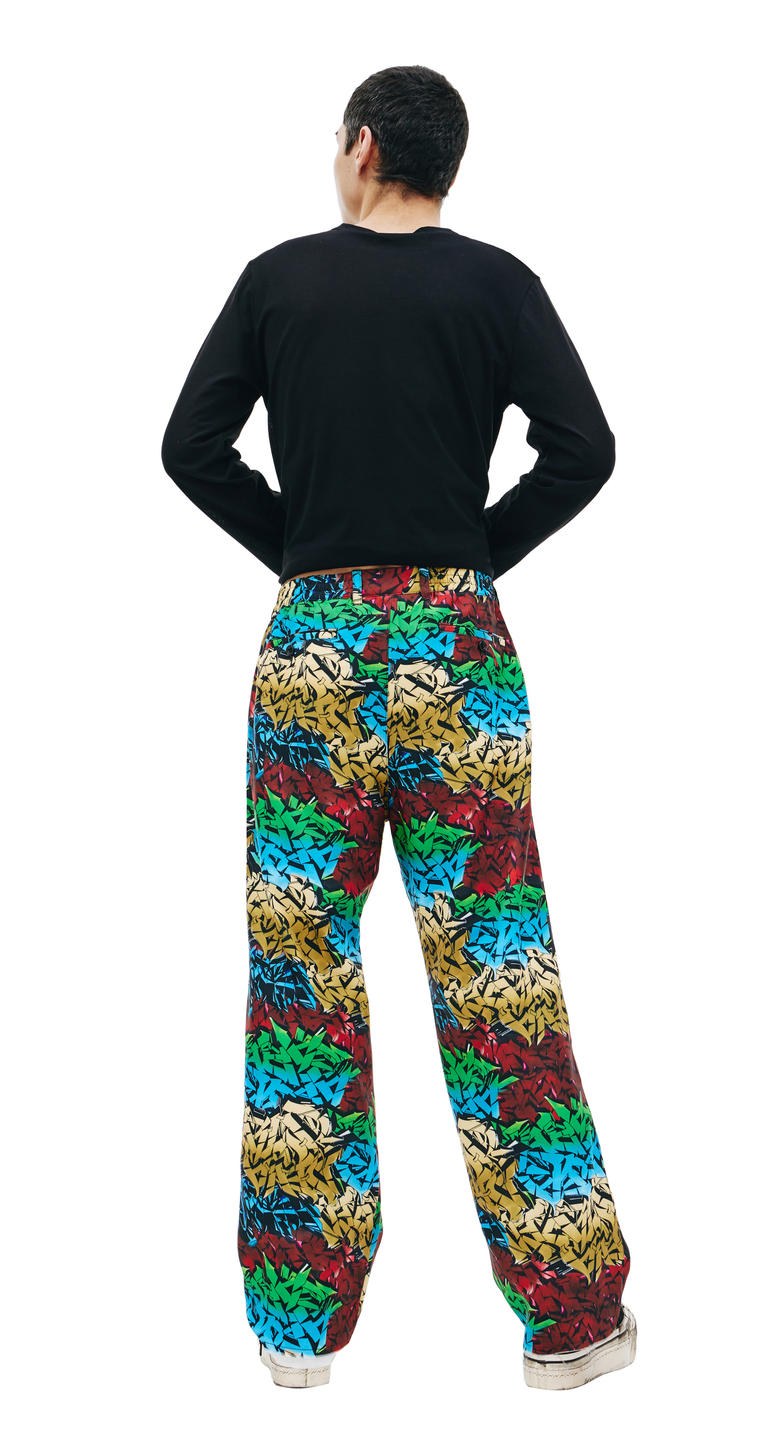 Children of the discordance Personal data printed trousers