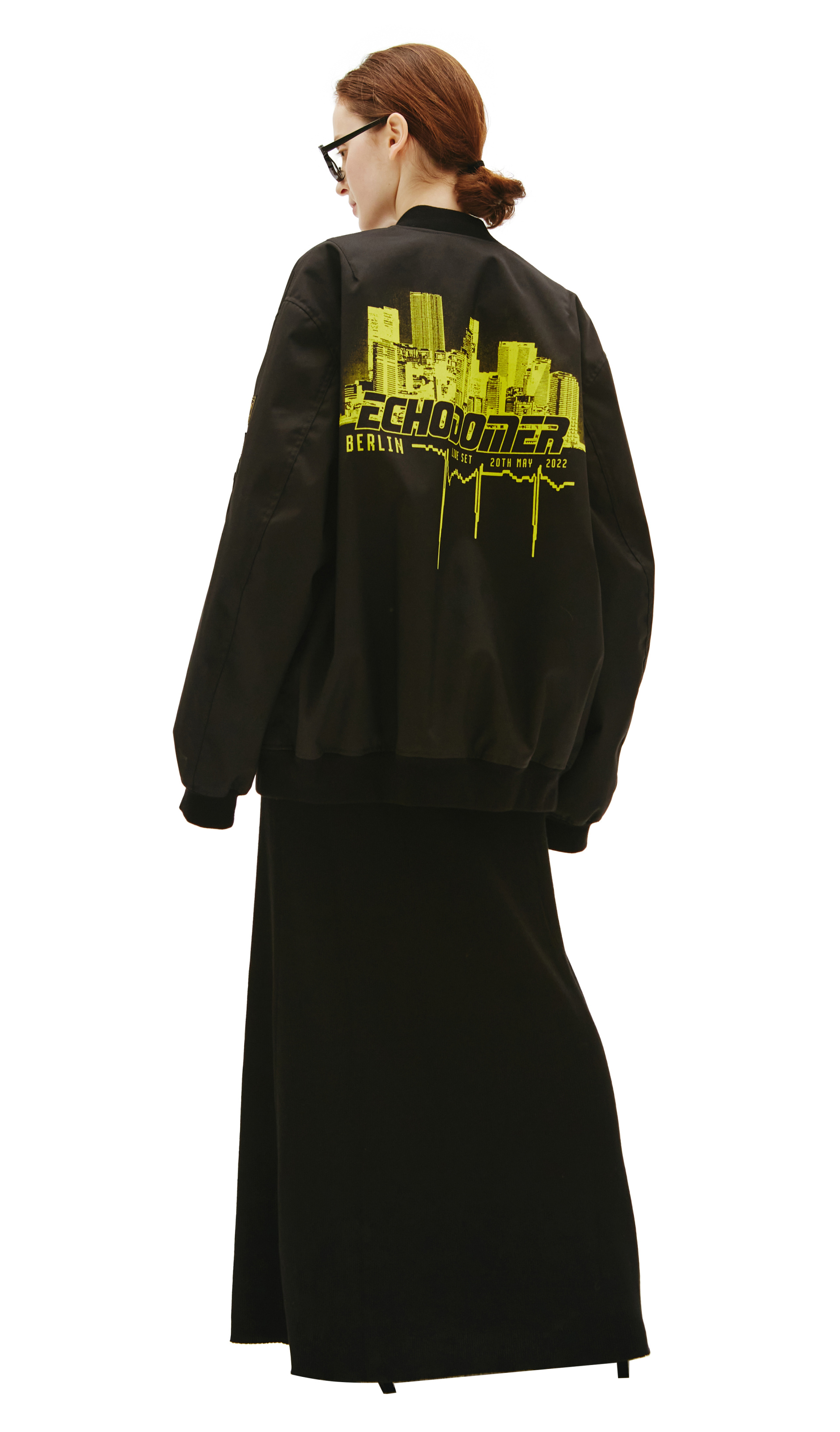 Raf Simons Echodomer Print Bomber Jacket