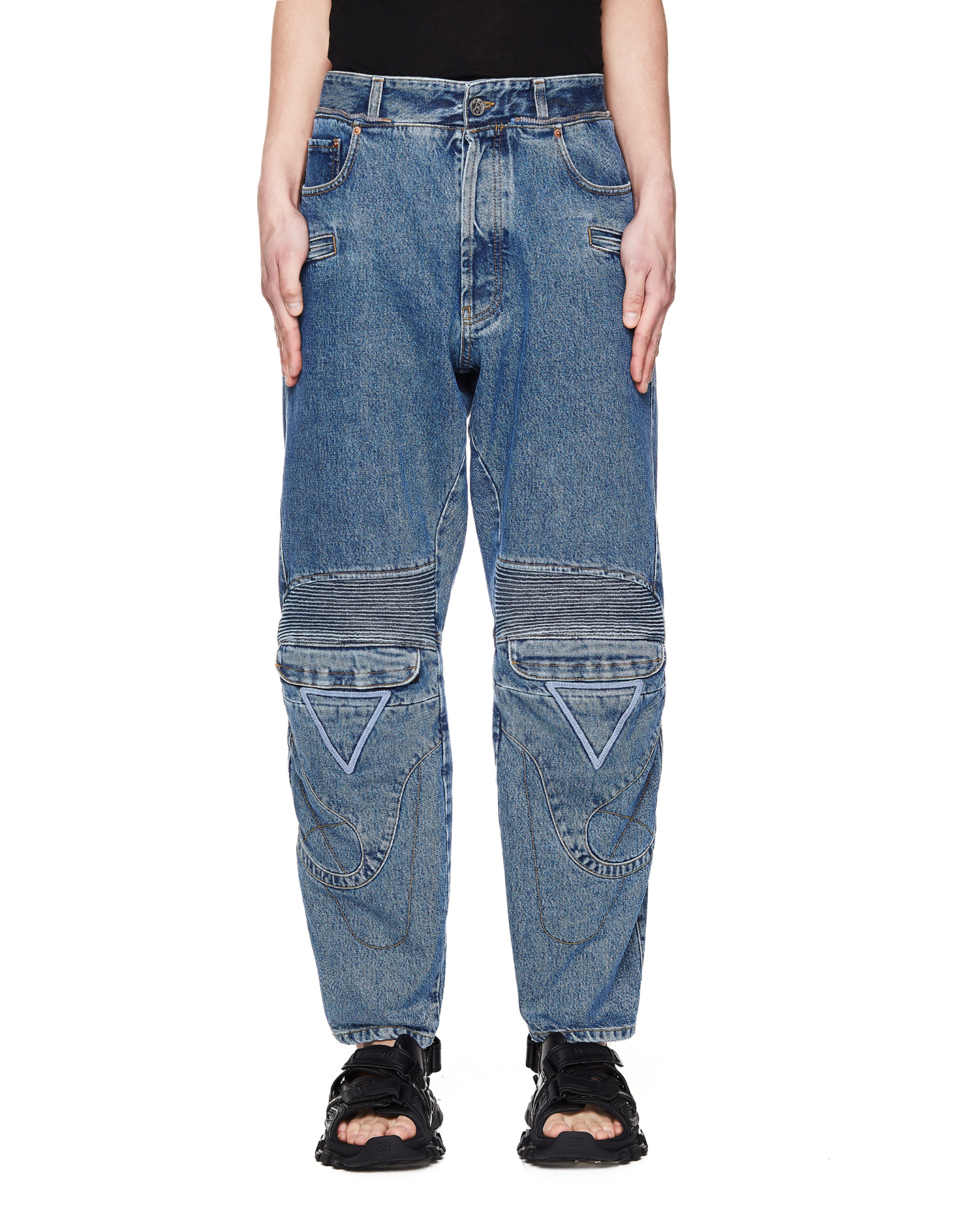 VETEMENTS Байкерские джинсы
