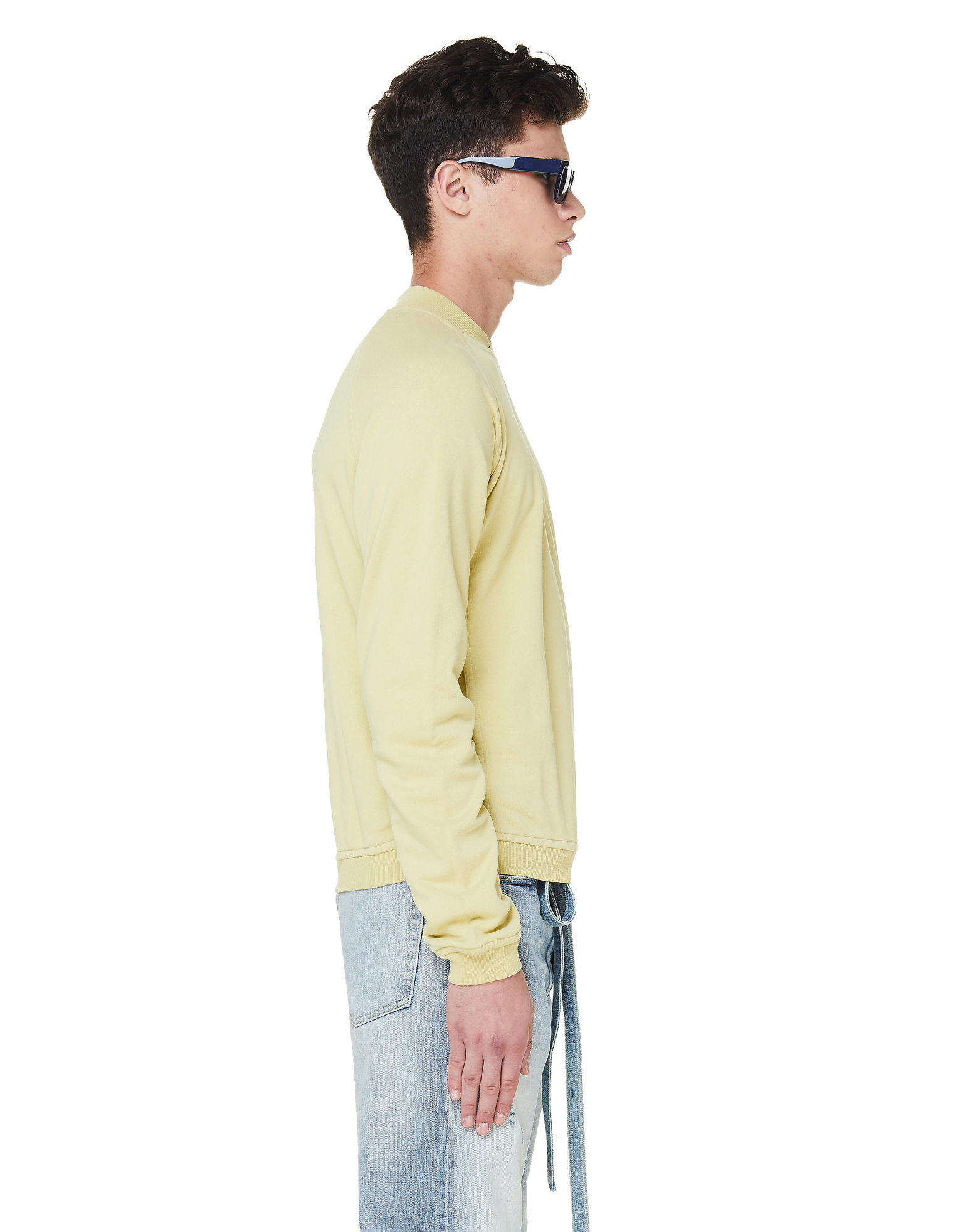 Haider Ackermann Yellow Cotton Sweatshirt
