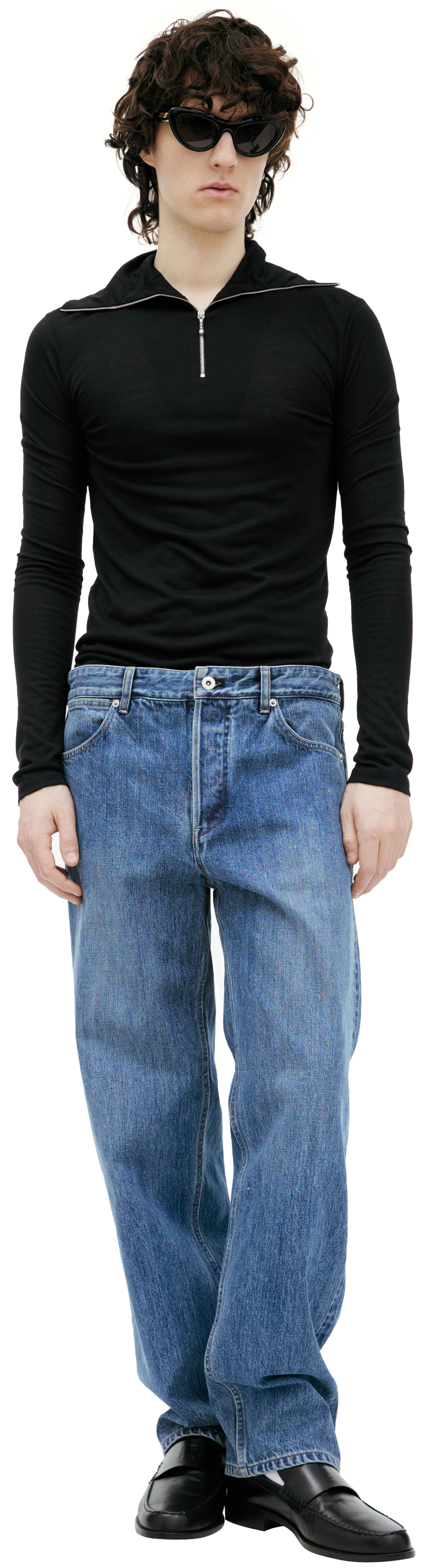 Jil Sander Straight jeans with patch
