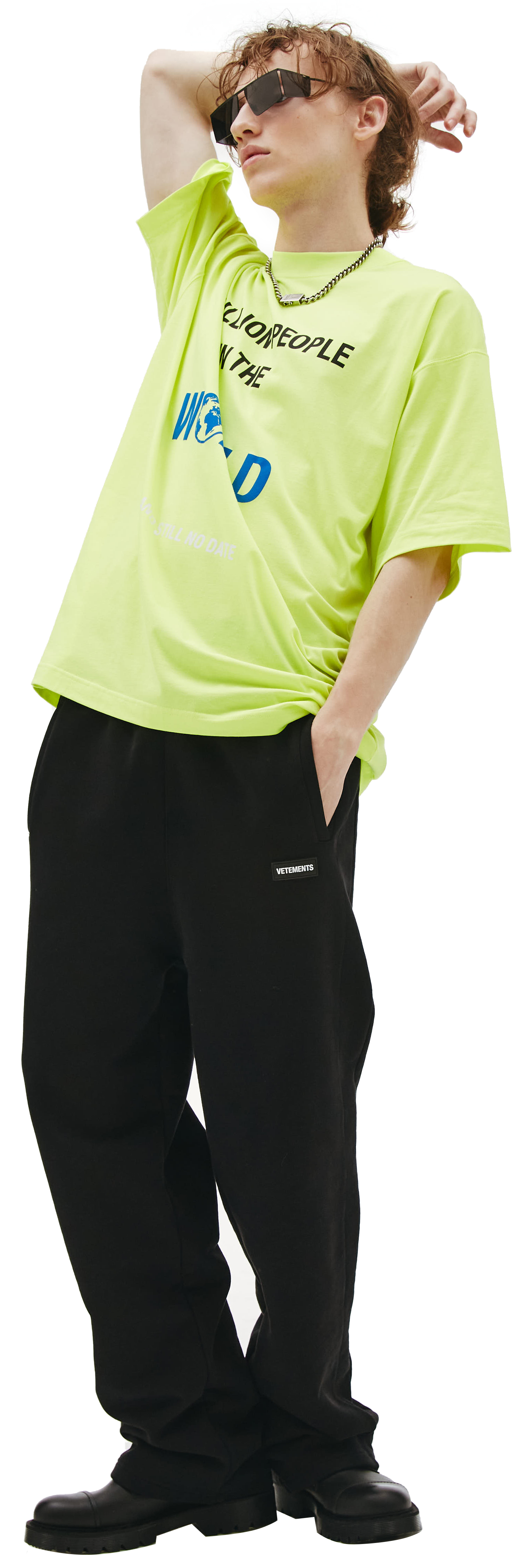 VETEMENTS Neon Oversized t-shirt with print