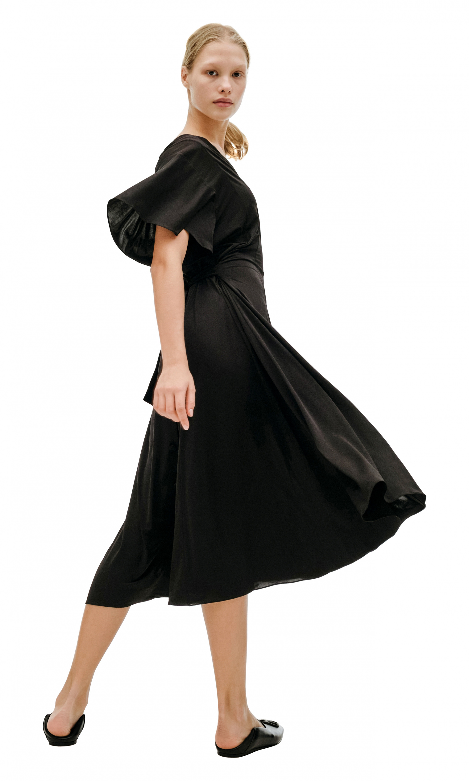 VETEMENTS Black Buttoned Dress